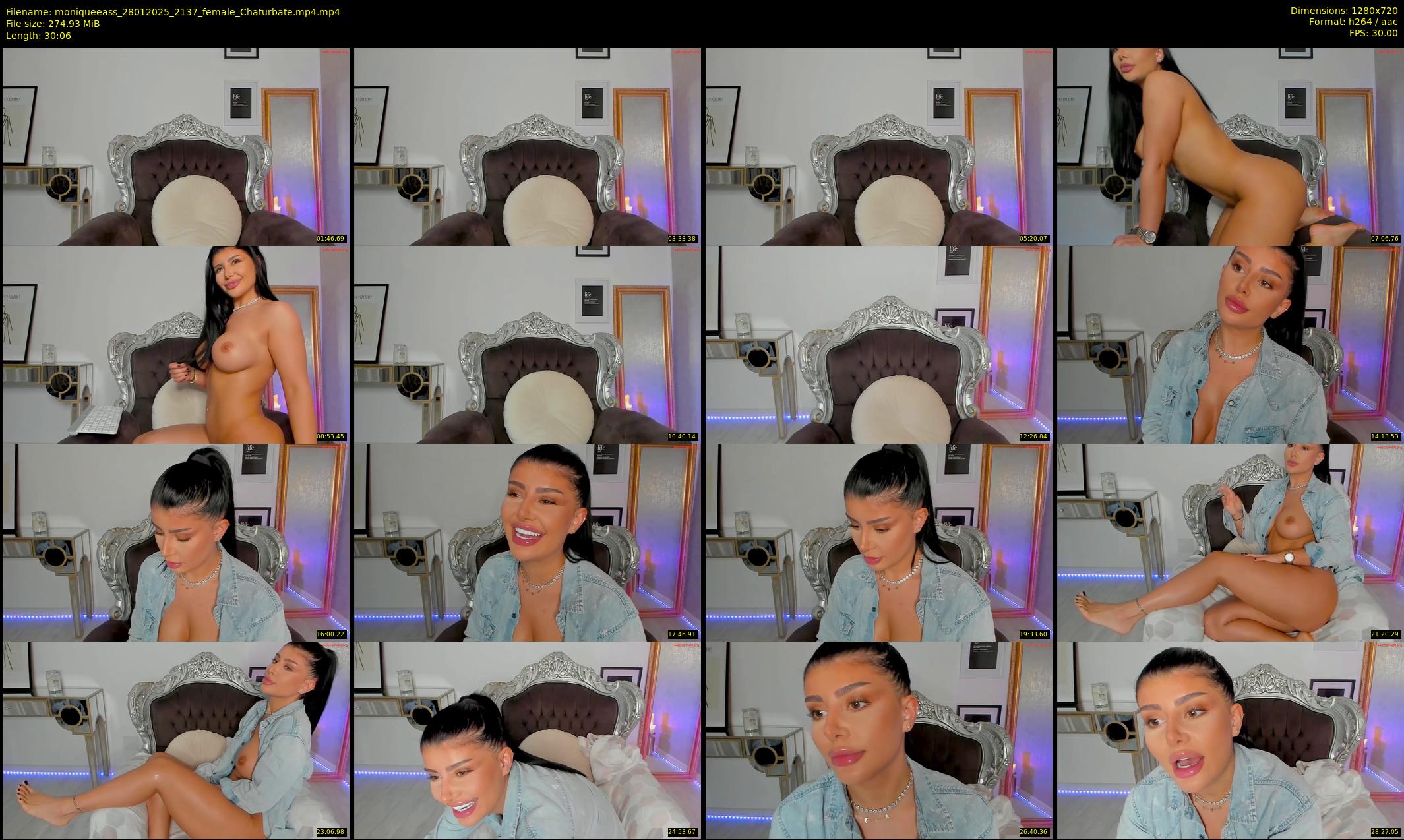 moniqueeass — 31 minute Chaturbate female cam show recording, 720p, Jan 28, 2025