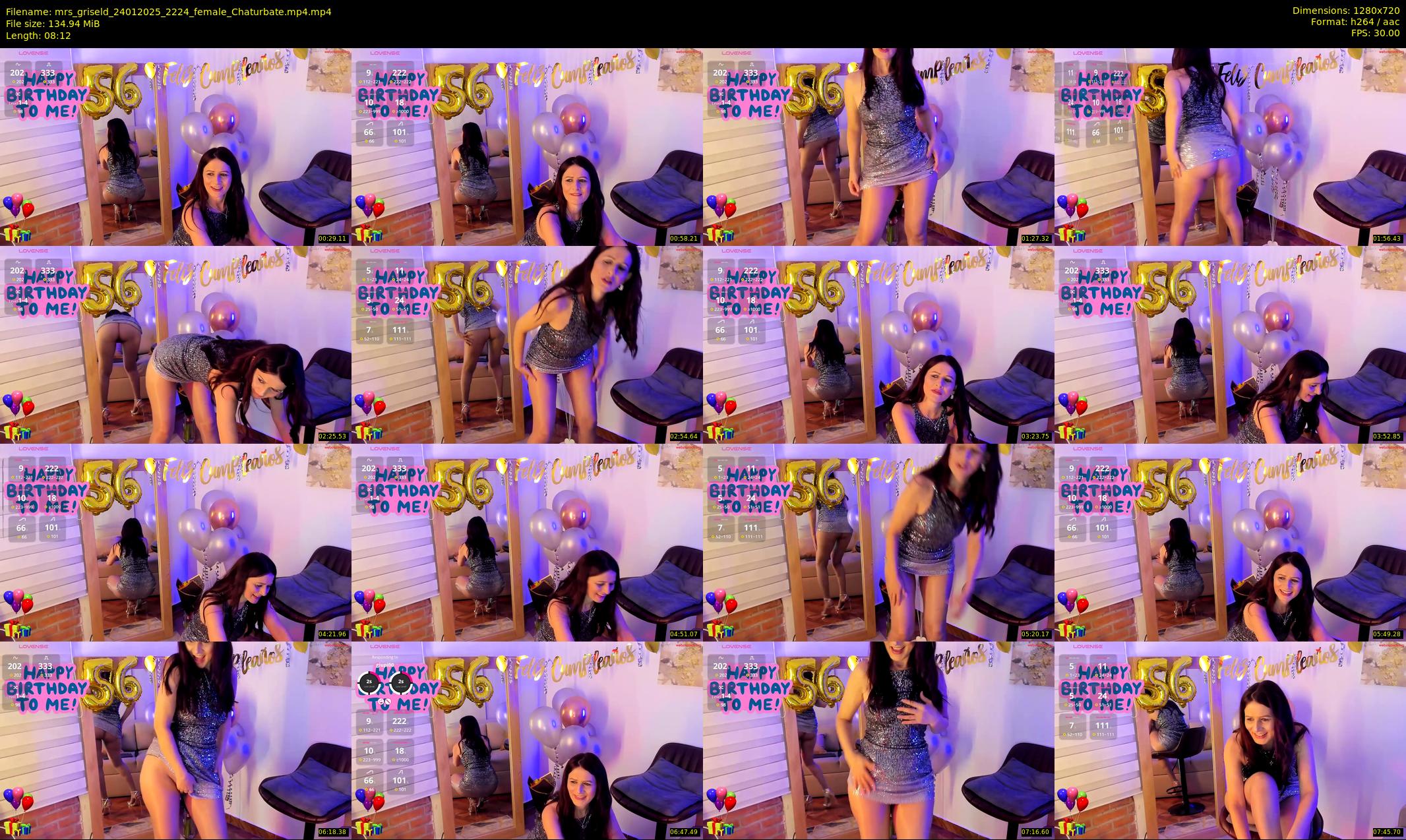 mrs_griseld — 9 minute Chaturbate female cam show recording, 720p, Jan 24, 2025