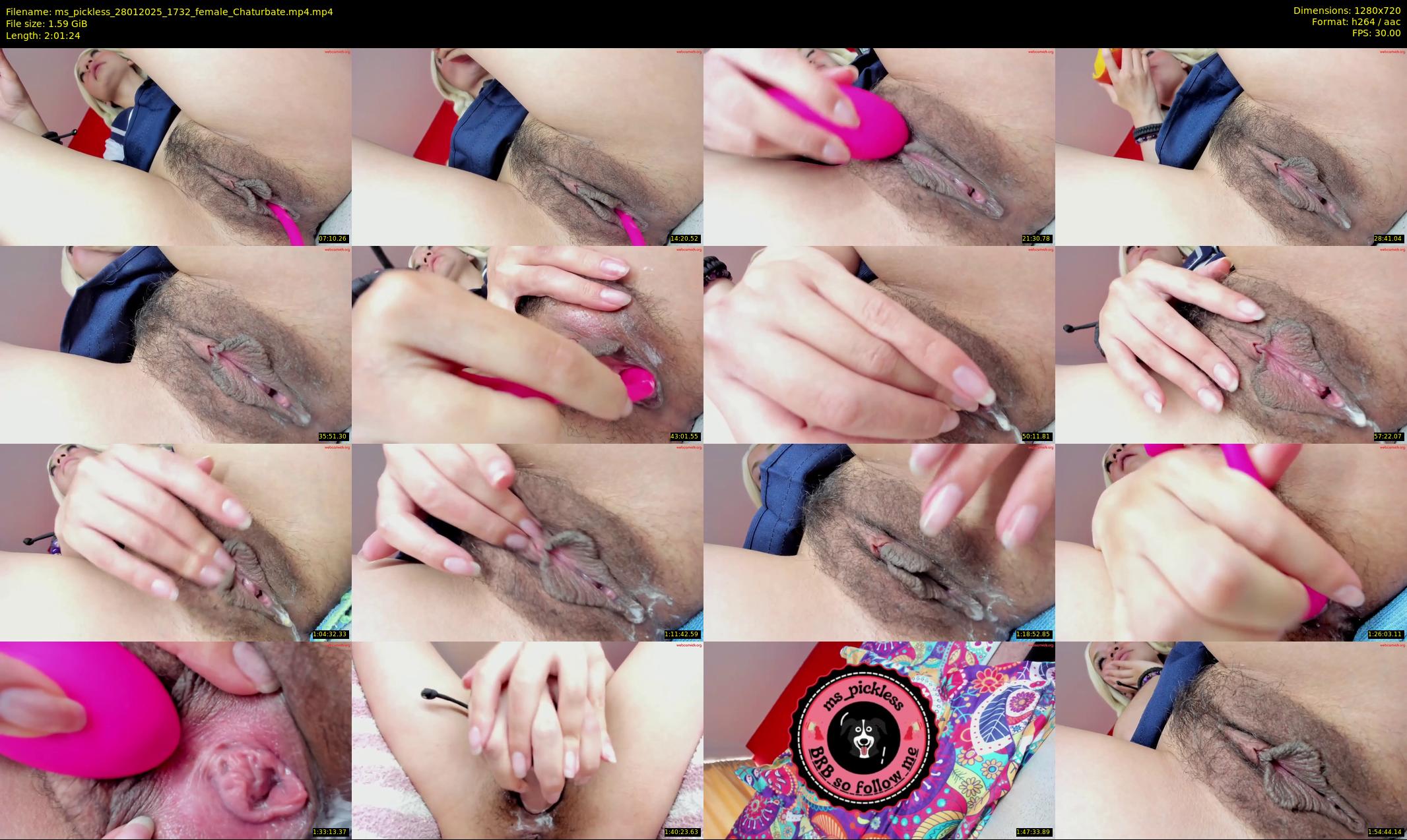ms_pickless — 122 minute Chaturbate female cam show recording, 720p, Jan 28, 2025