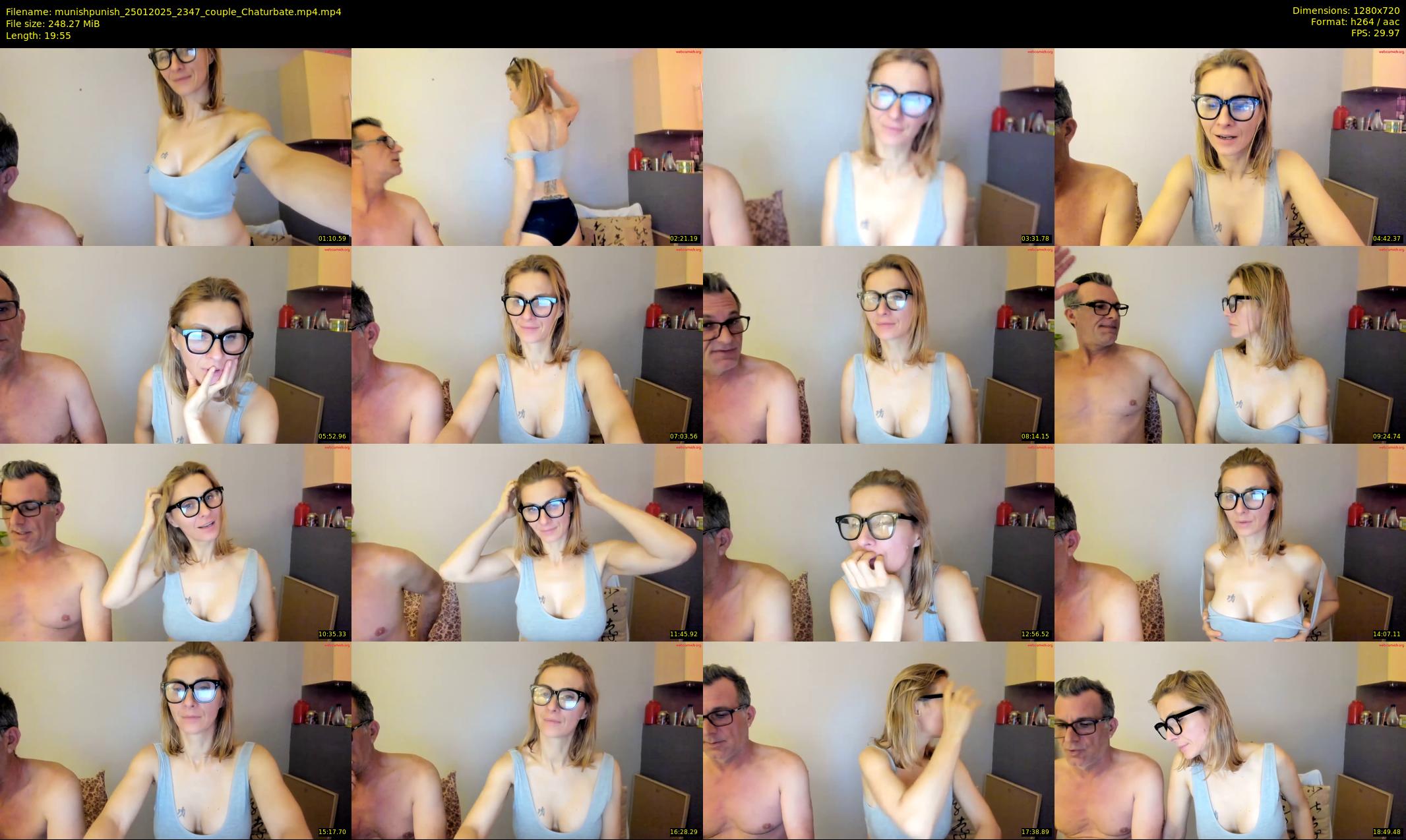 munishpunish — 20 minute Chaturbate couple cam show recording, 720p, Jan 25, 2025