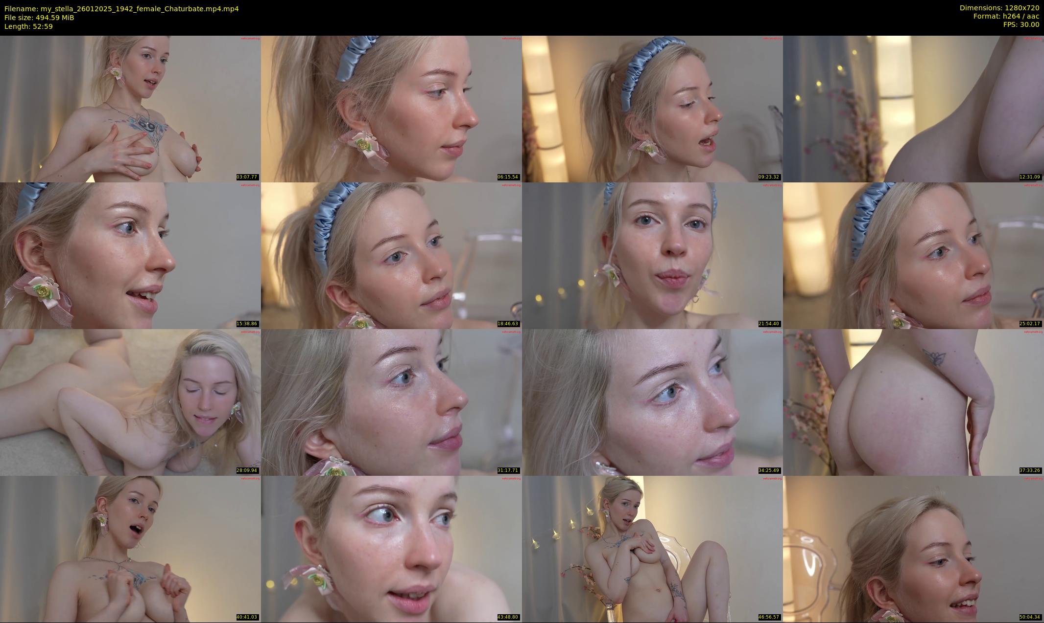 my_stella — 53 minute Chaturbate female cam show recording, 720p, Jan 26, 2025