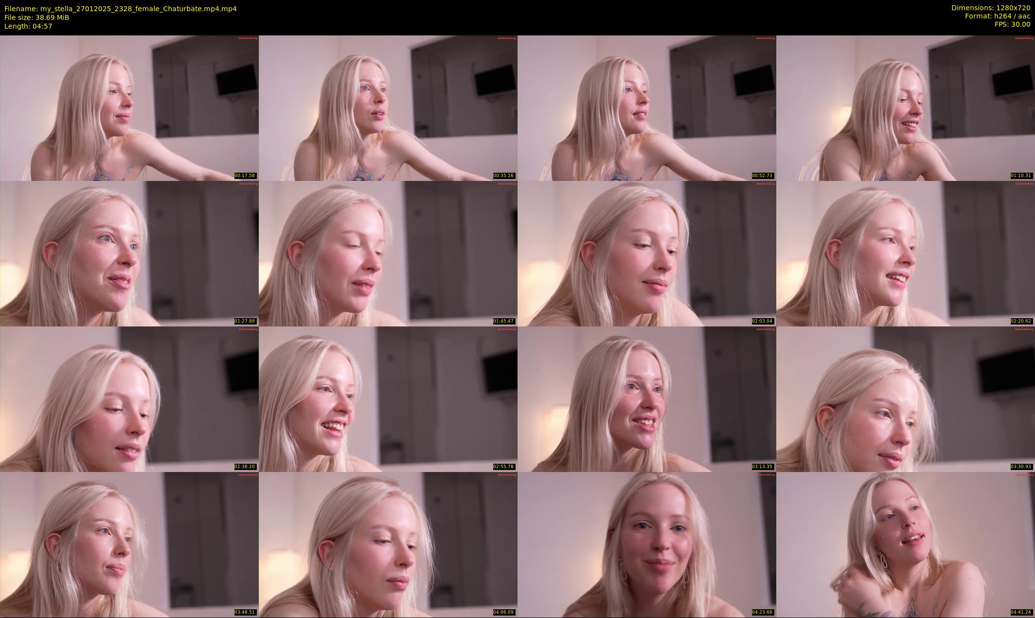 my_stella — 5 minute Chaturbate female cam show recording, 720p, Jan 27, 2025