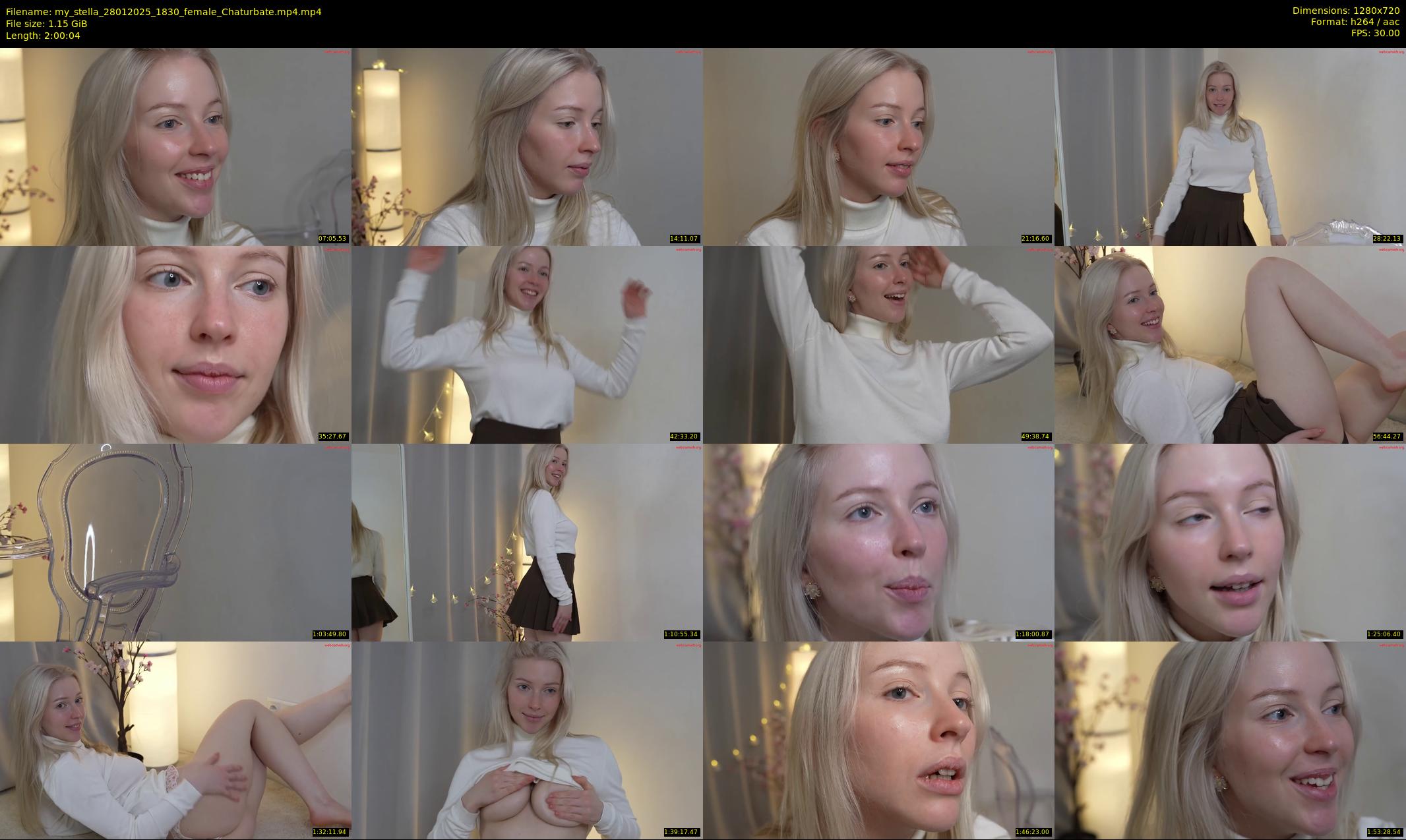 my_stella — 121 minute Chaturbate female cam show recording, 720p, Jan 28, 2025