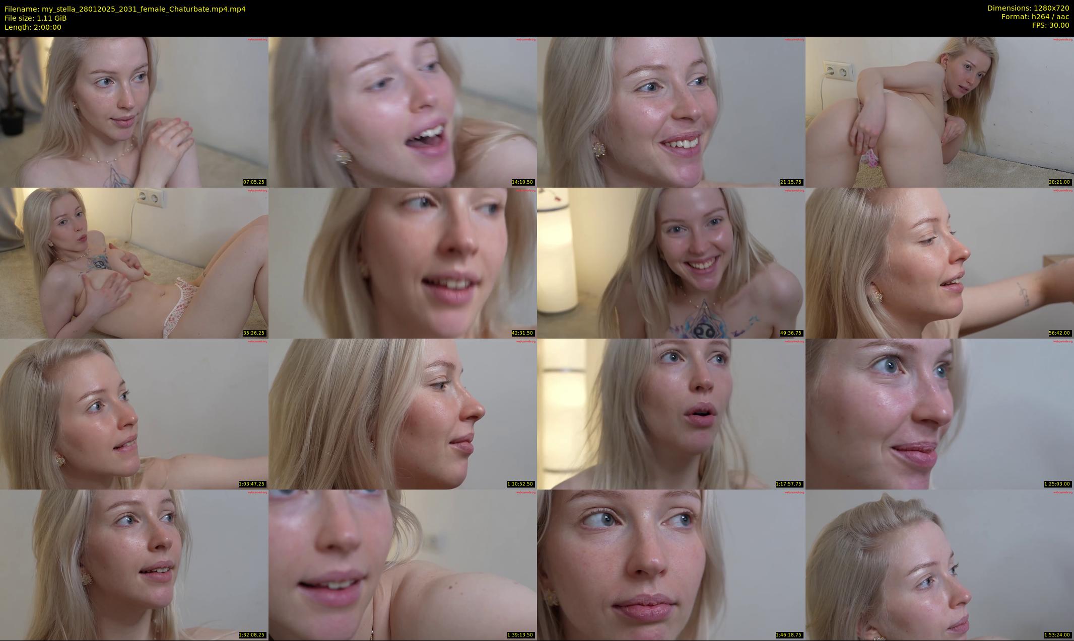my_stella — 120 minute Chaturbate female cam show recording, 720p, Jan 28, 2025