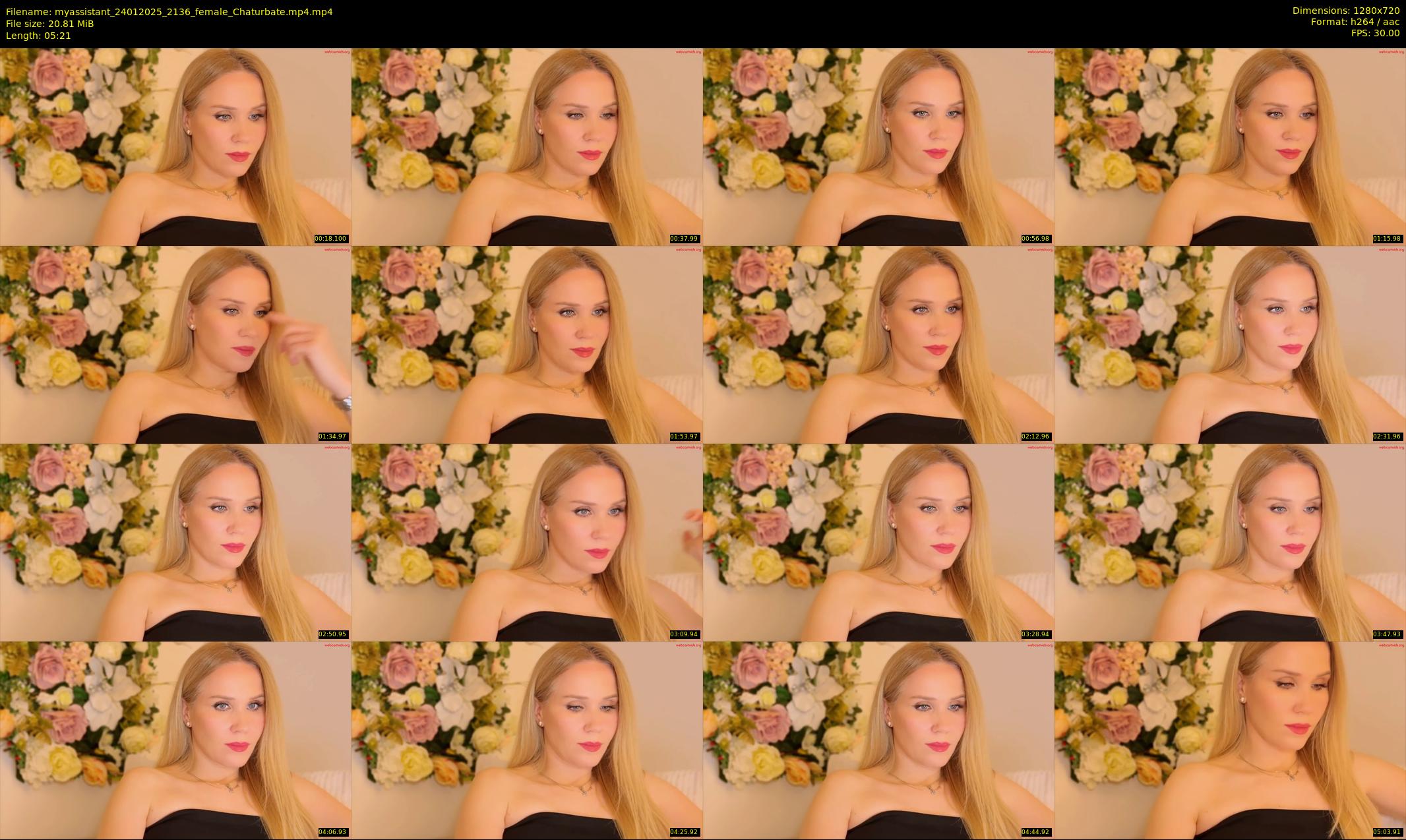 myassistant — 6 minute Chaturbate female cam show recording, 720p, Jan 24, 2025