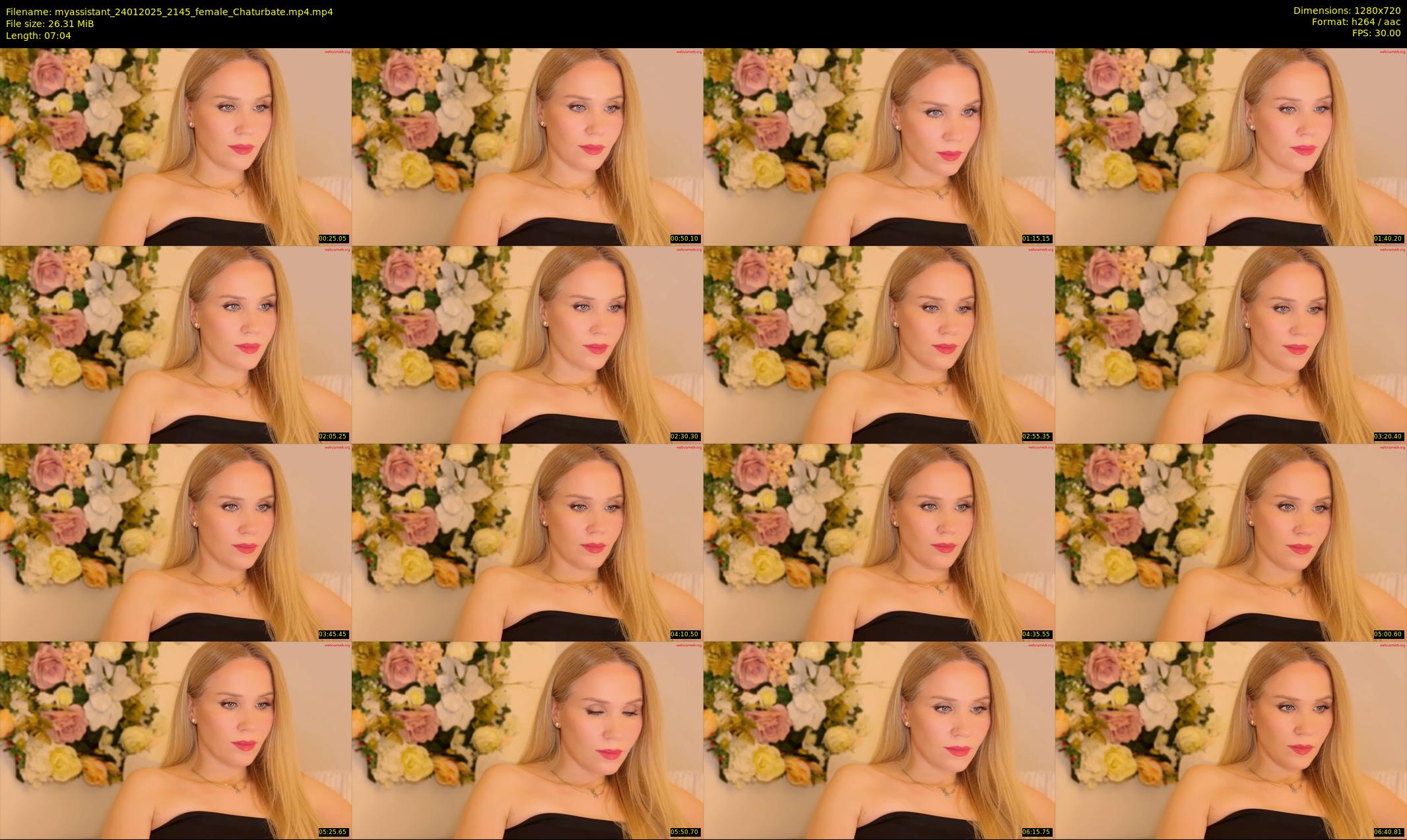 myassistant — 8 minute Chaturbate female cam show recording, 720p, Jan 24, 2025