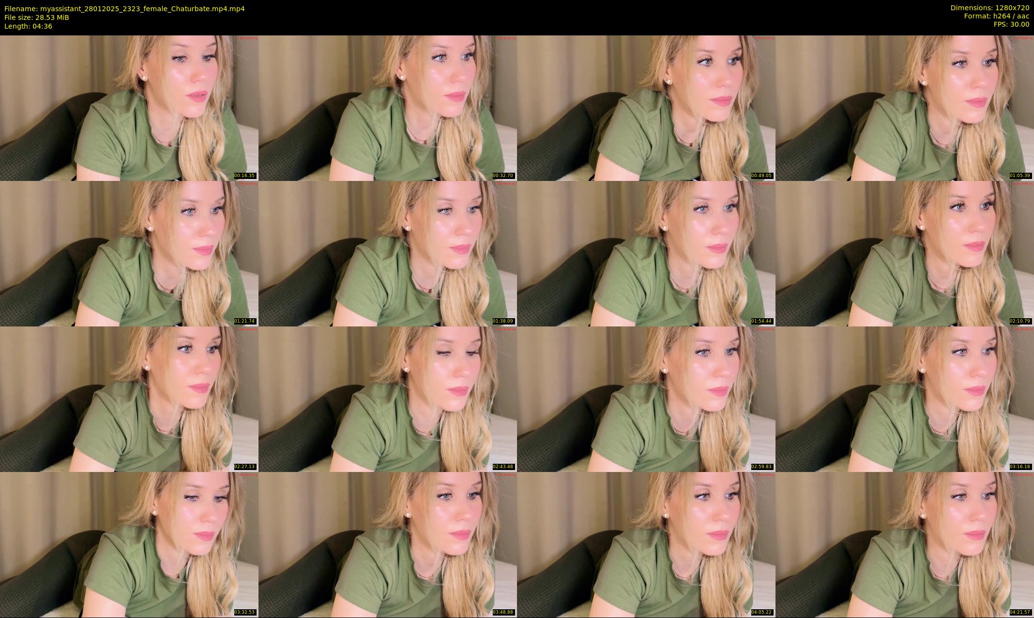 myassistant — 5 minute Chaturbate female cam show recording, 720p, Jan 28, 2025