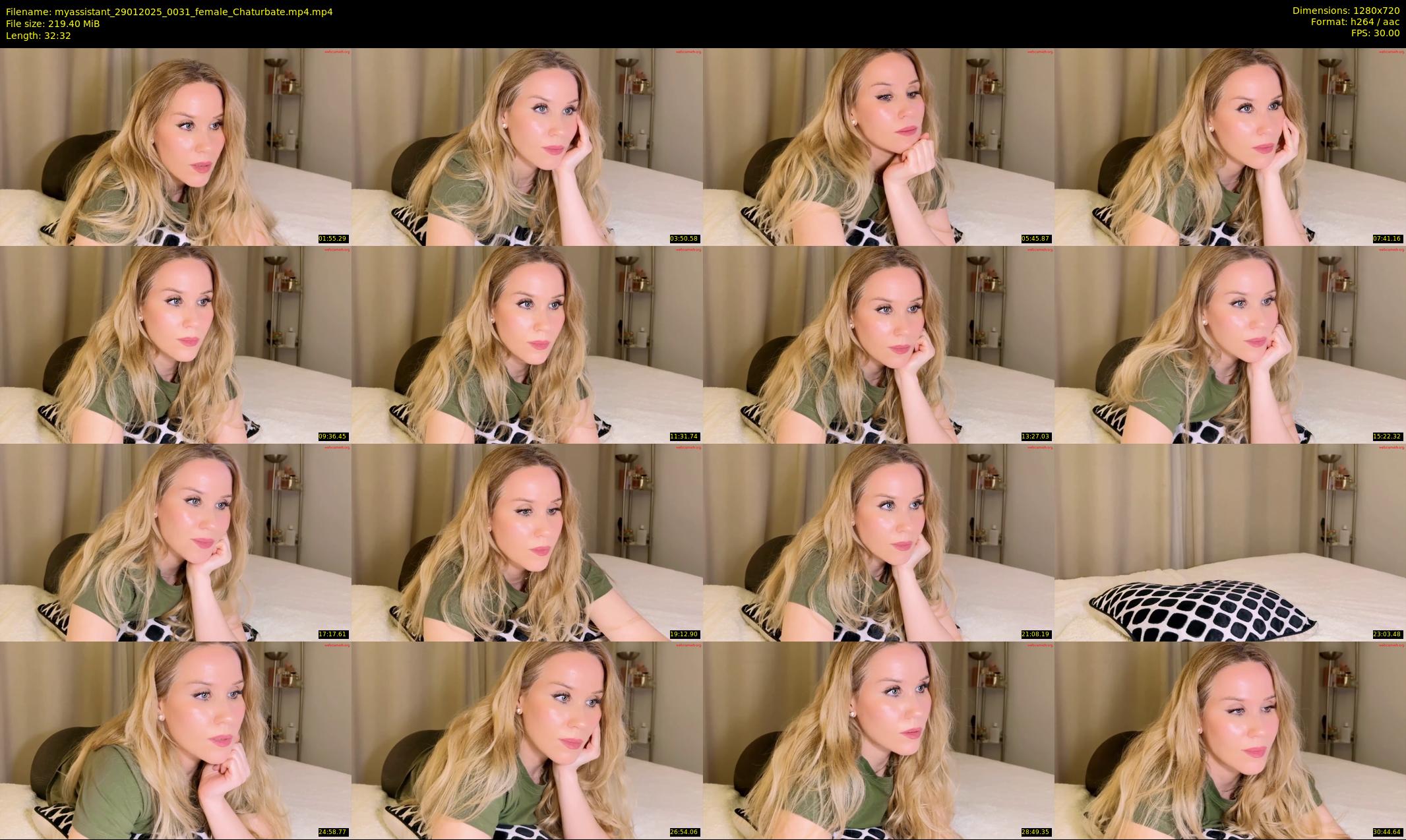 myassistant — 33 minute Chaturbate female cam show recording, 720p, Jan 29, 2025