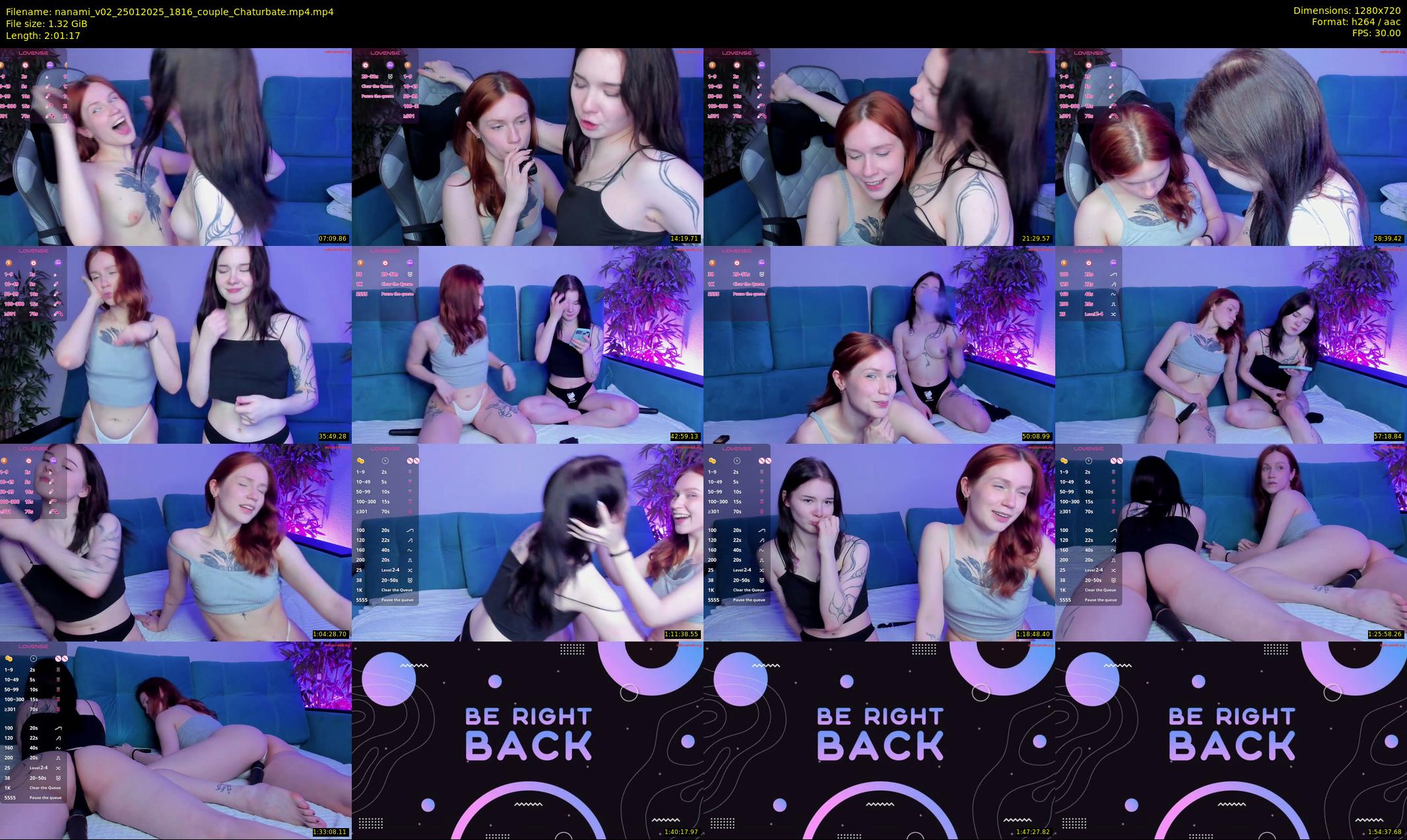 nanami_v02 — 122 minute Chaturbate couple cam show recording, 720p, Jan 25, 2025