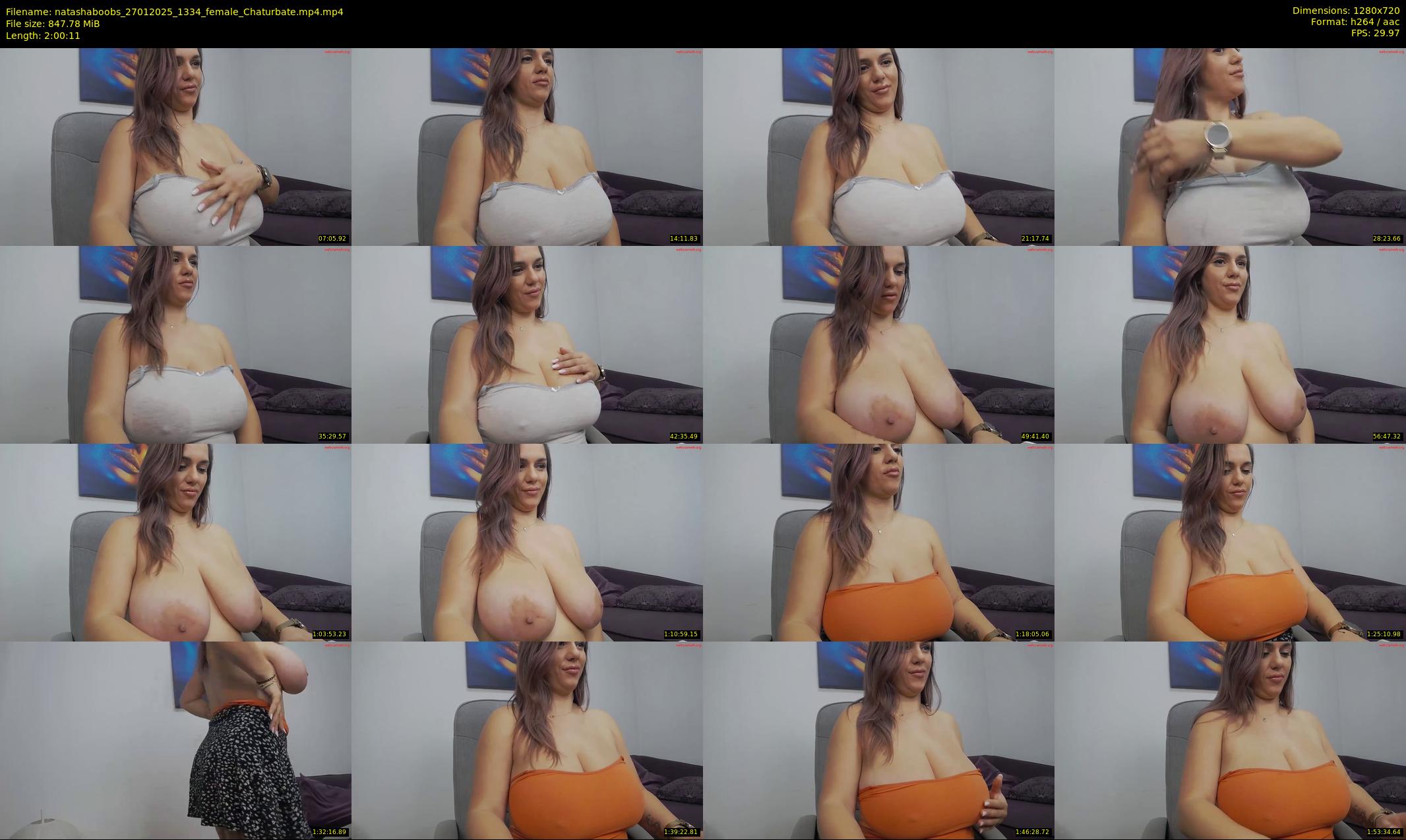 natashaboobs — 121 minute Chaturbate female cam show recording, 720p, Jan 27, 2025