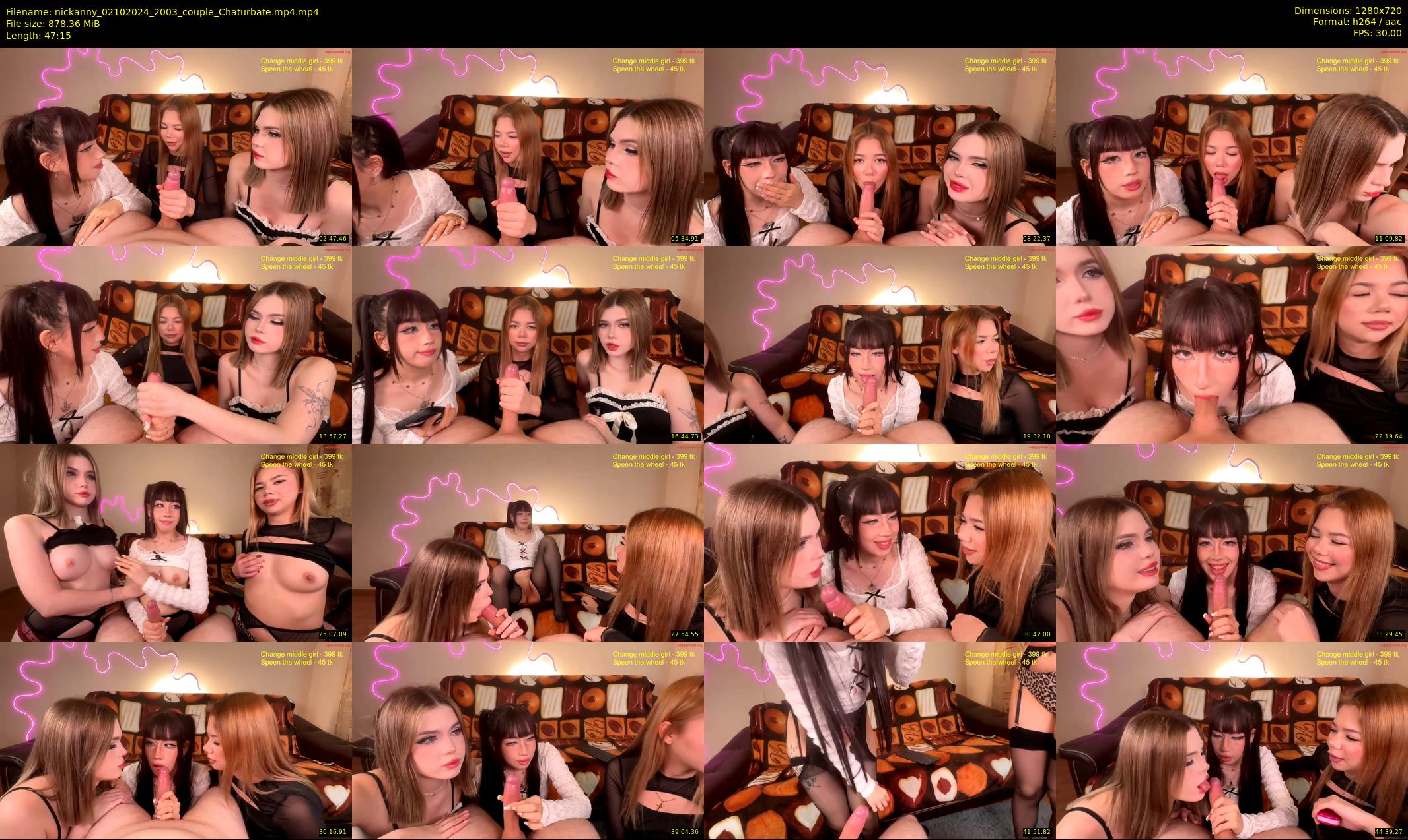 nickanny — 48 minute Chaturbate couple cam show recording, 720p, Oct 2, 2024
