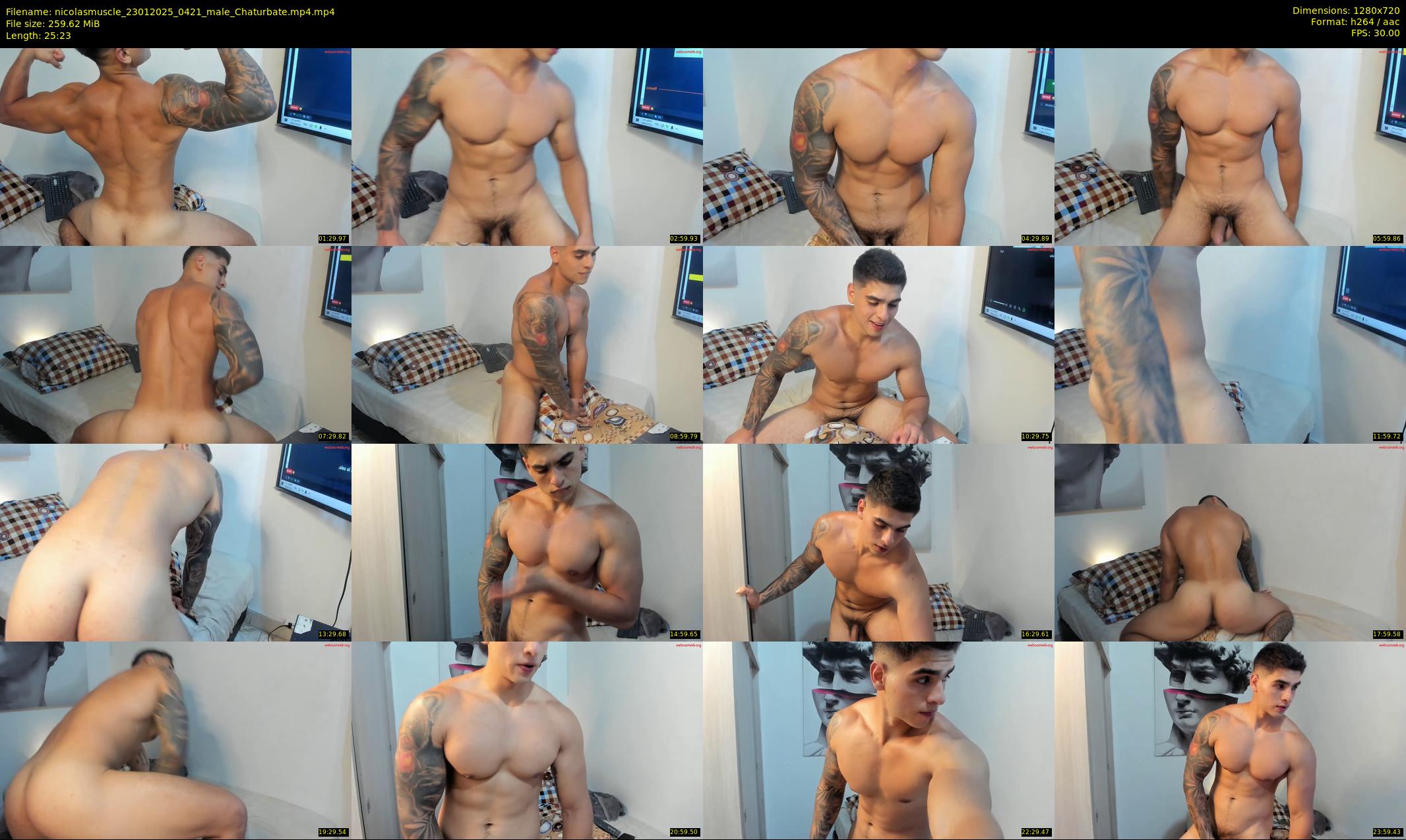 nicolasmuscle — 26 minute Chaturbate male cam show recording, 720p, Jan 23, 2025