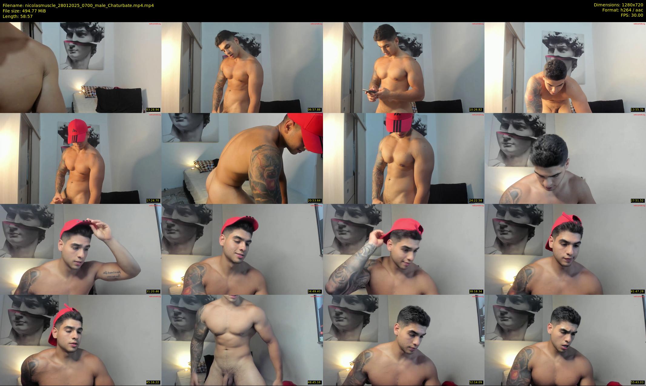 nicolasmuscle — 59 minute Chaturbate male cam show recording, 720p, Jan 28, 2025