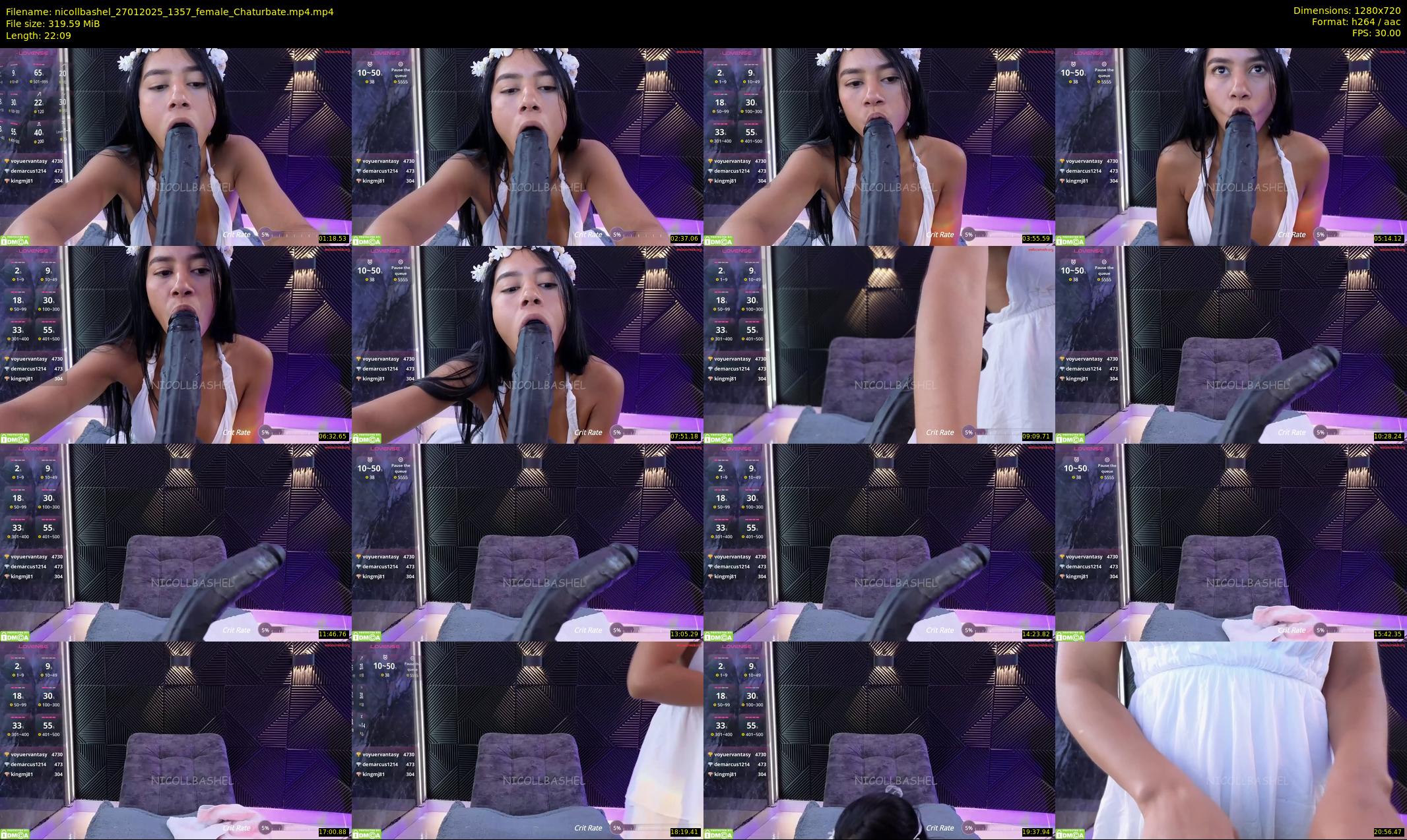 nicollbashel — 23 minute Chaturbate female cam show recording, 720p, Jan 27, 2025