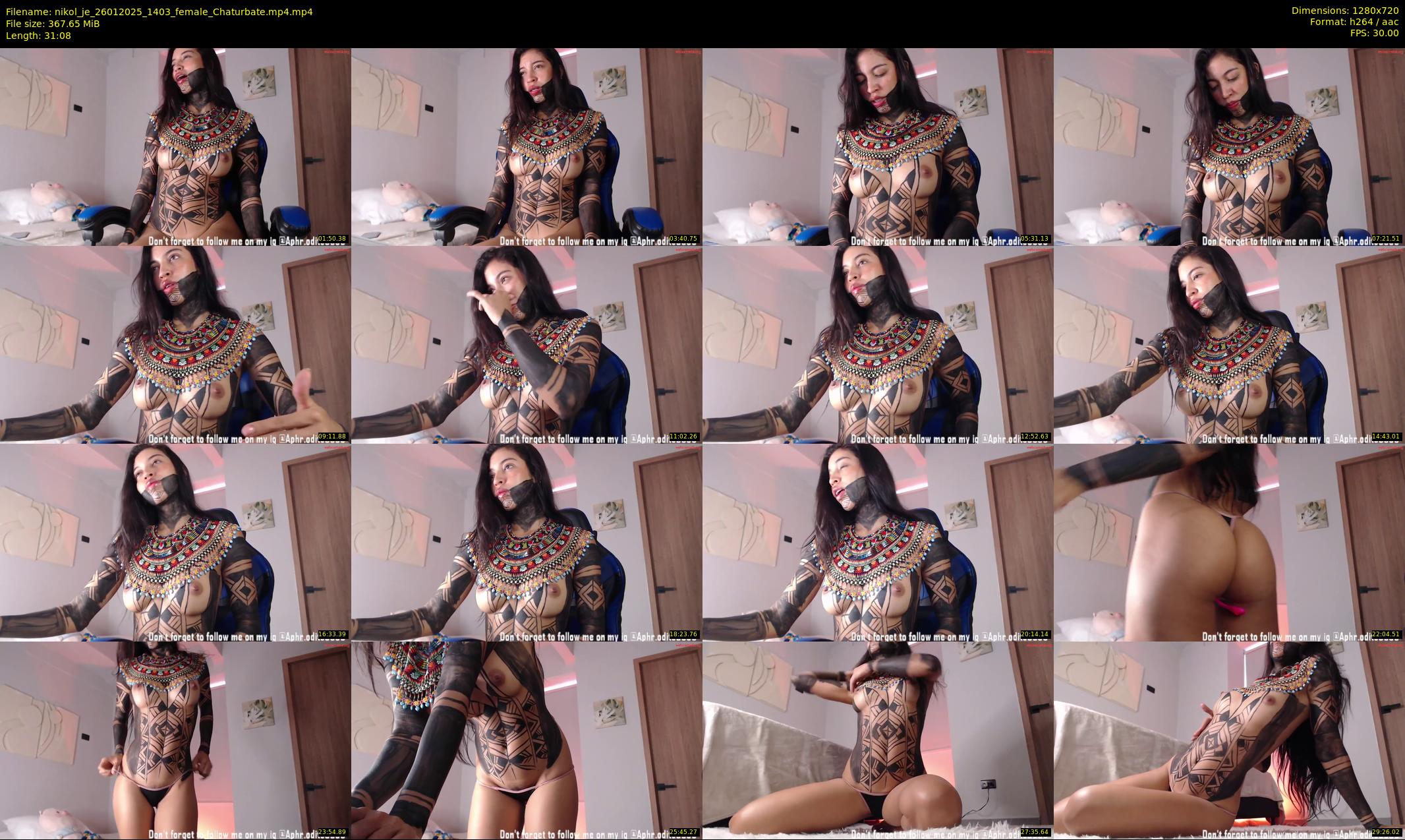 nikol_je — 32 minute Chaturbate female cam show recording, 720p, Jan 26, 2025