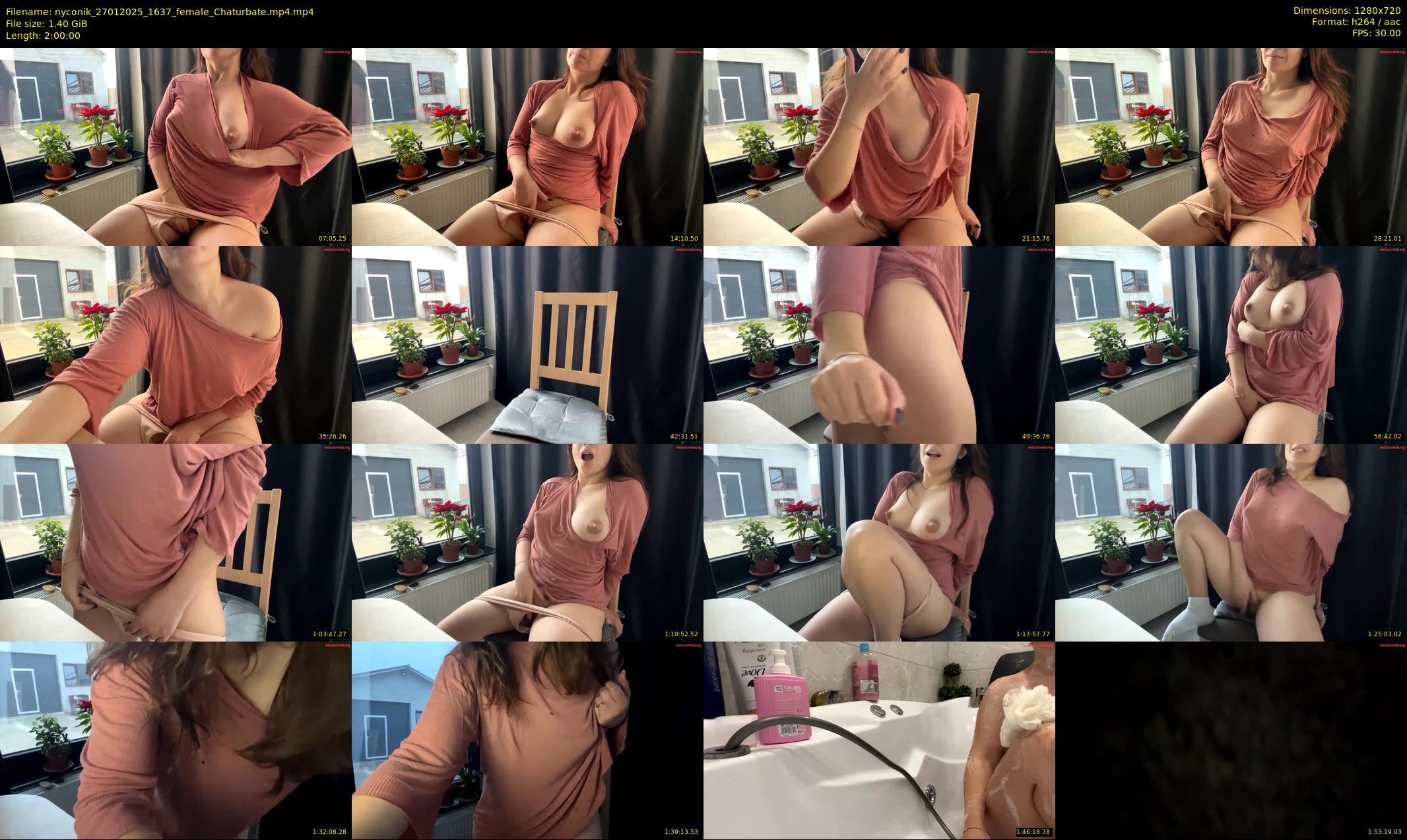 nyconik — 120 minute Chaturbate female cam show recording, 720p, Jan 27, 2025