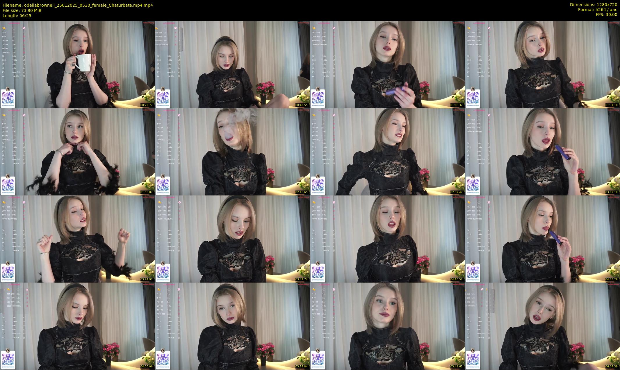 odeliabrownell — 7 minute Chaturbate female cam show recording, 720p, Jan 25, 2025