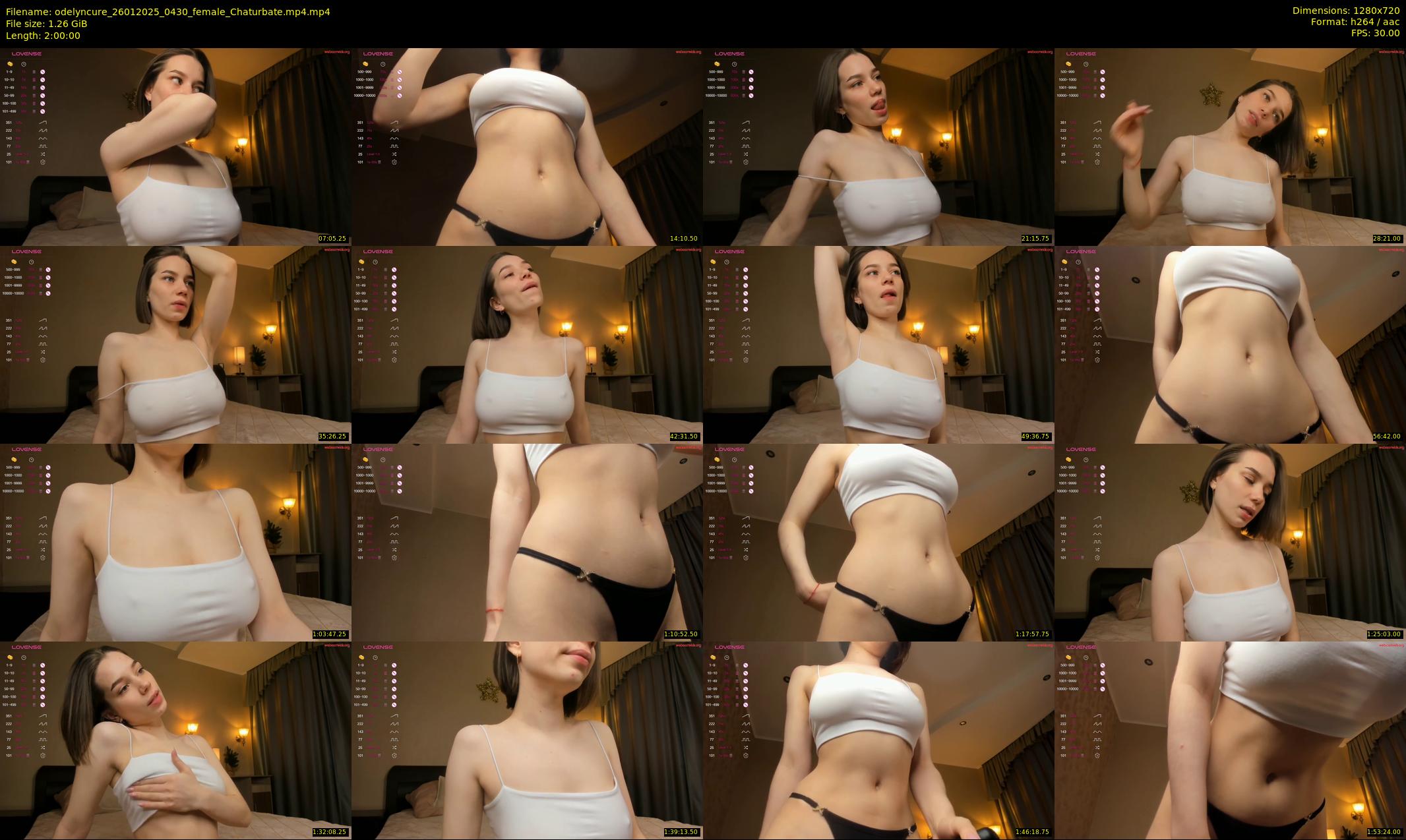 odelyncure — 120 minute Chaturbate female cam show recording, 720p, Jan 26, 2025