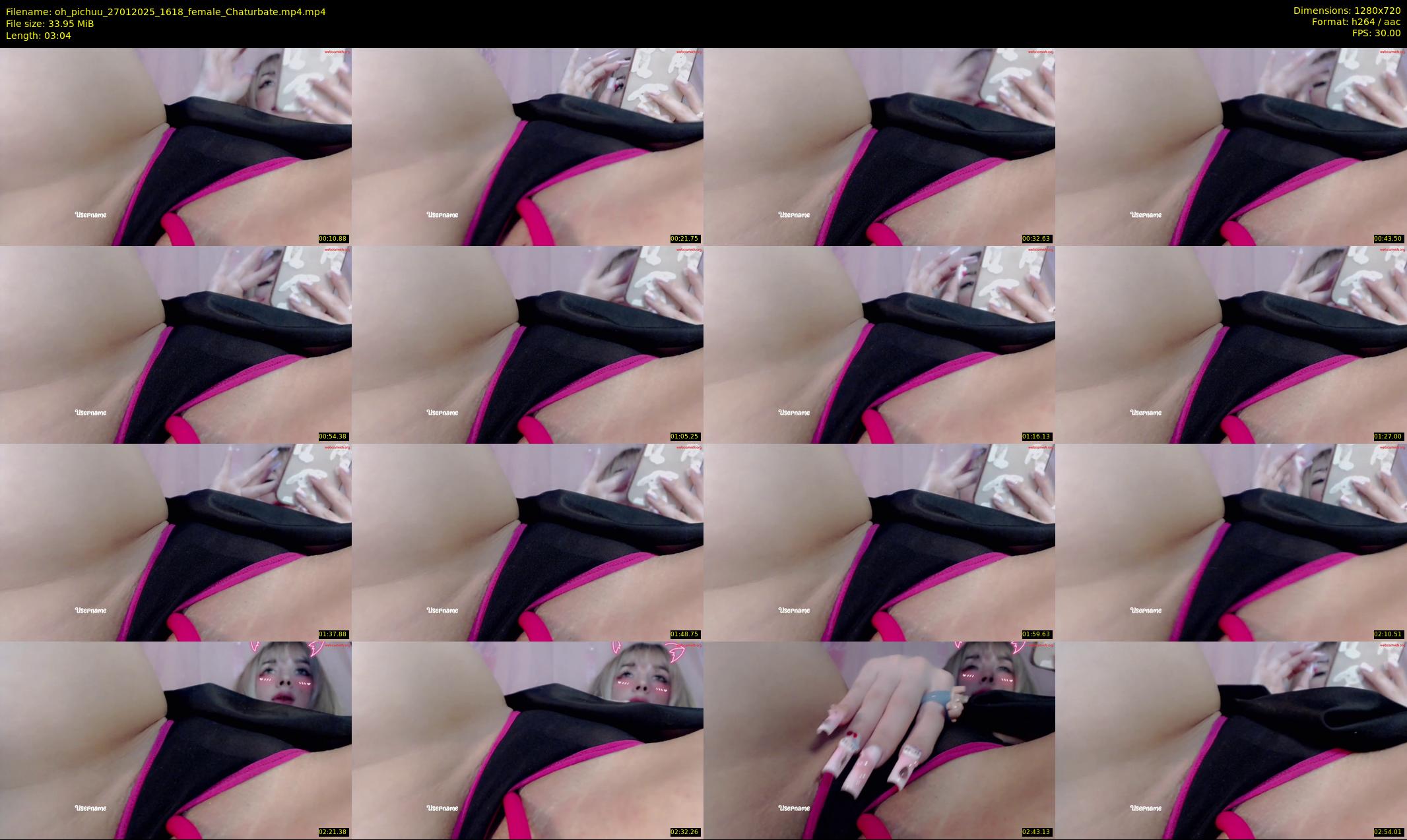 oh_pichuu — 4 minute Chaturbate female cam show recording, 720p, Jan 27, 2025
