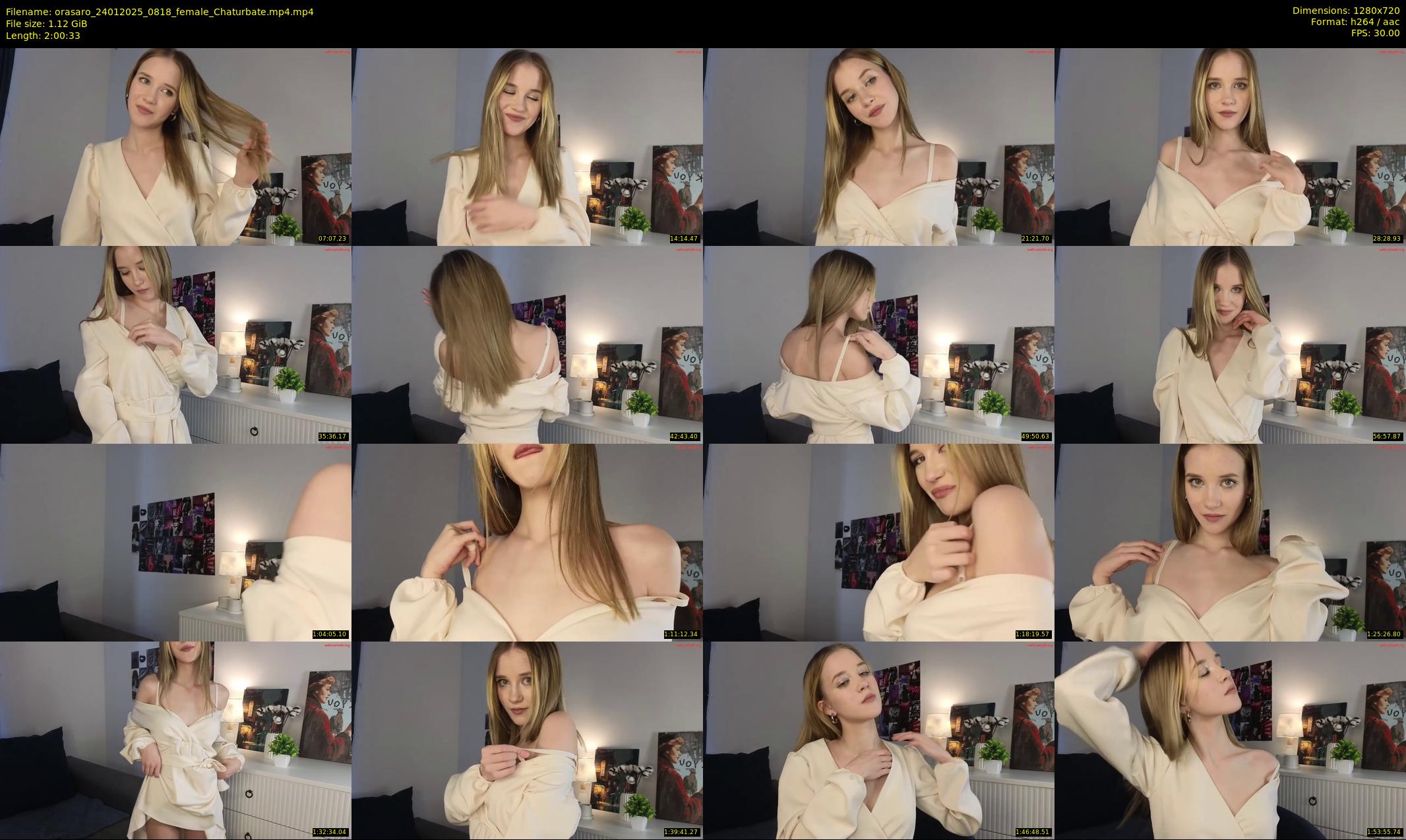 orasaro — 121 minute Chaturbate female cam show recording, 720p, Jan 24, 2025