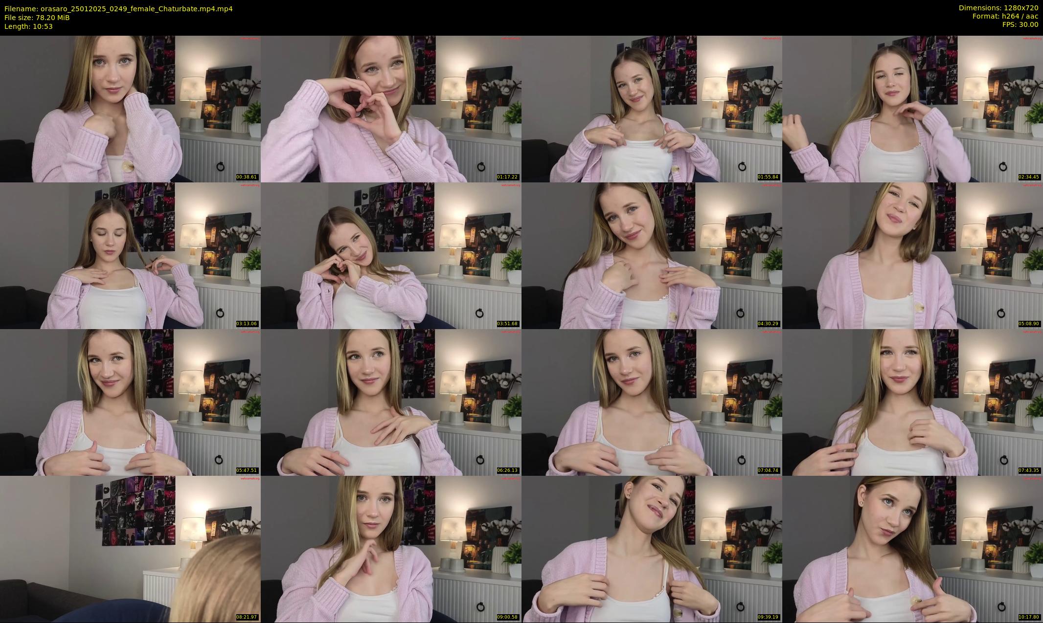 orasaro — 11 minute Chaturbate female cam show recording, 720p, Jan 25, 2025