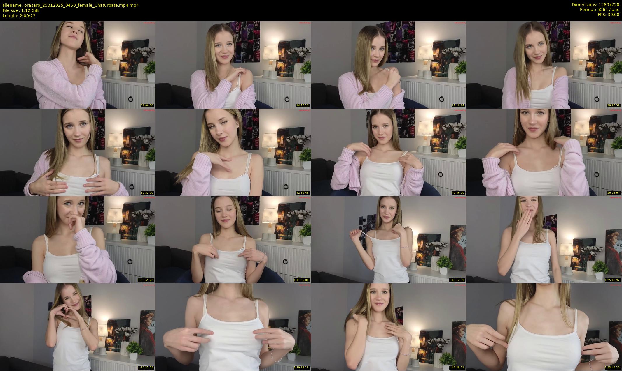 orasaro — 121 minute Chaturbate female cam show recording, 720p, Jan 25, 2025