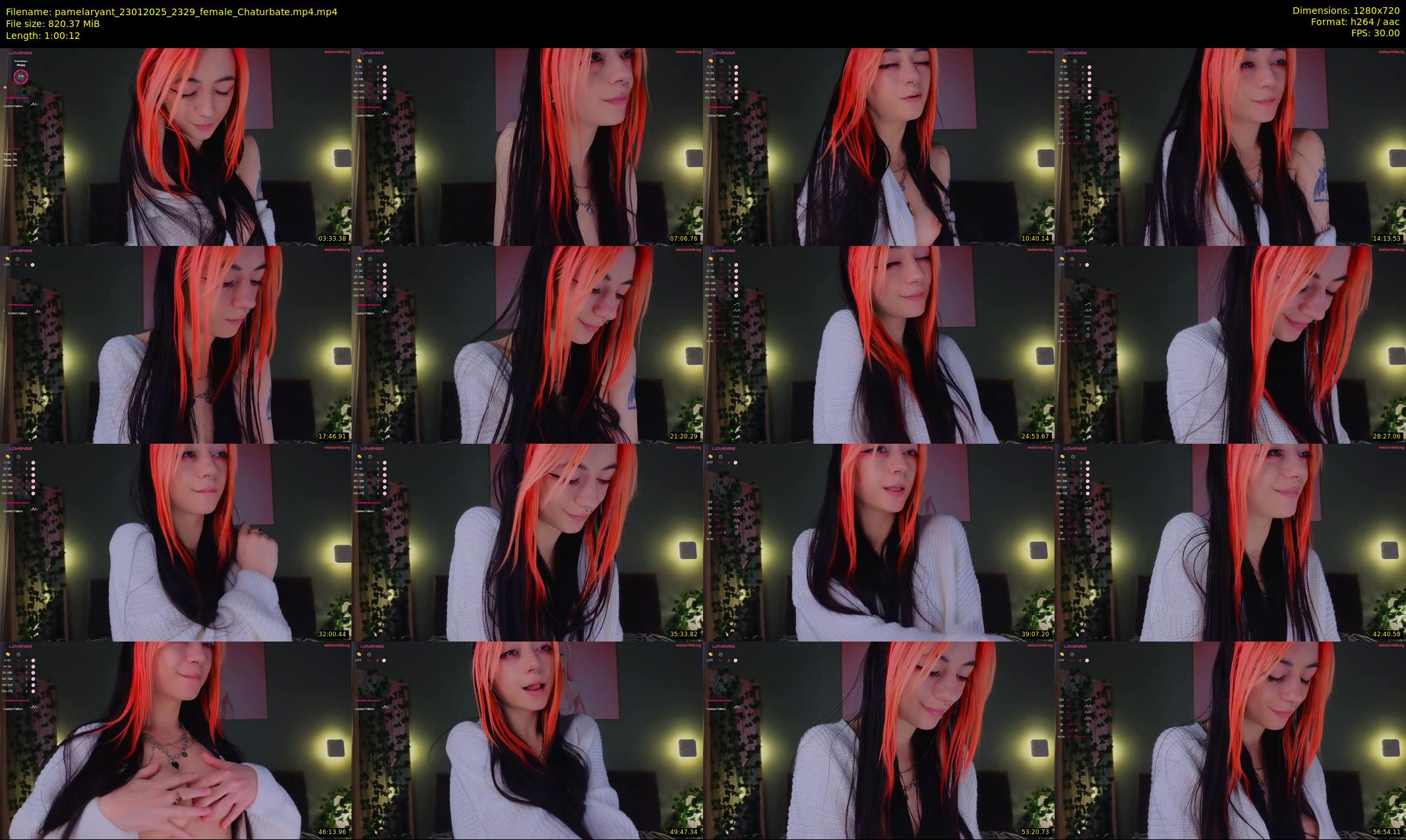 pamelaryant — 61 minute Chaturbate female cam show recording, 720p, Jan 23, 2025