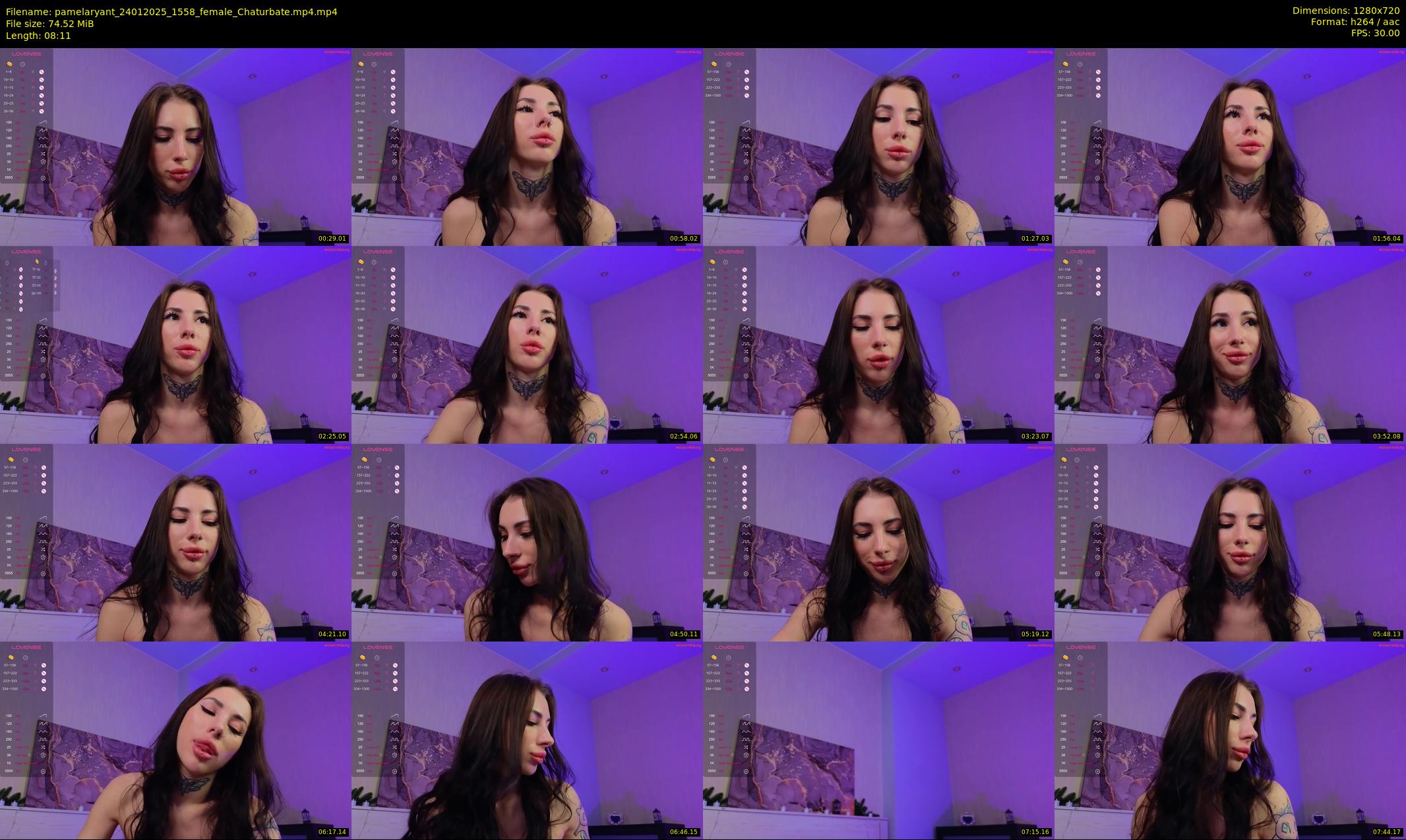 pamelaryant — 9 minute Chaturbate female cam show recording, 720p, Jan 24, 2025