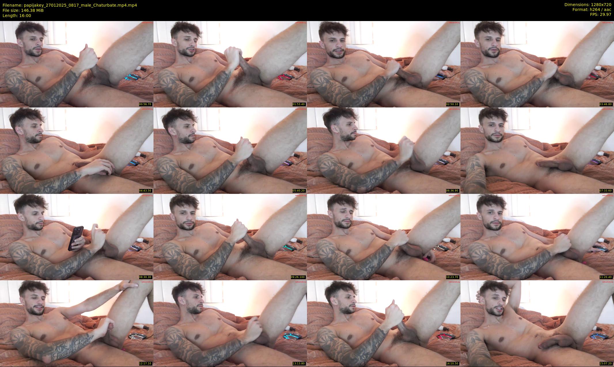 papijakey — 16 minute Chaturbate male cam show recording, 720p, Jan 27, 2025
