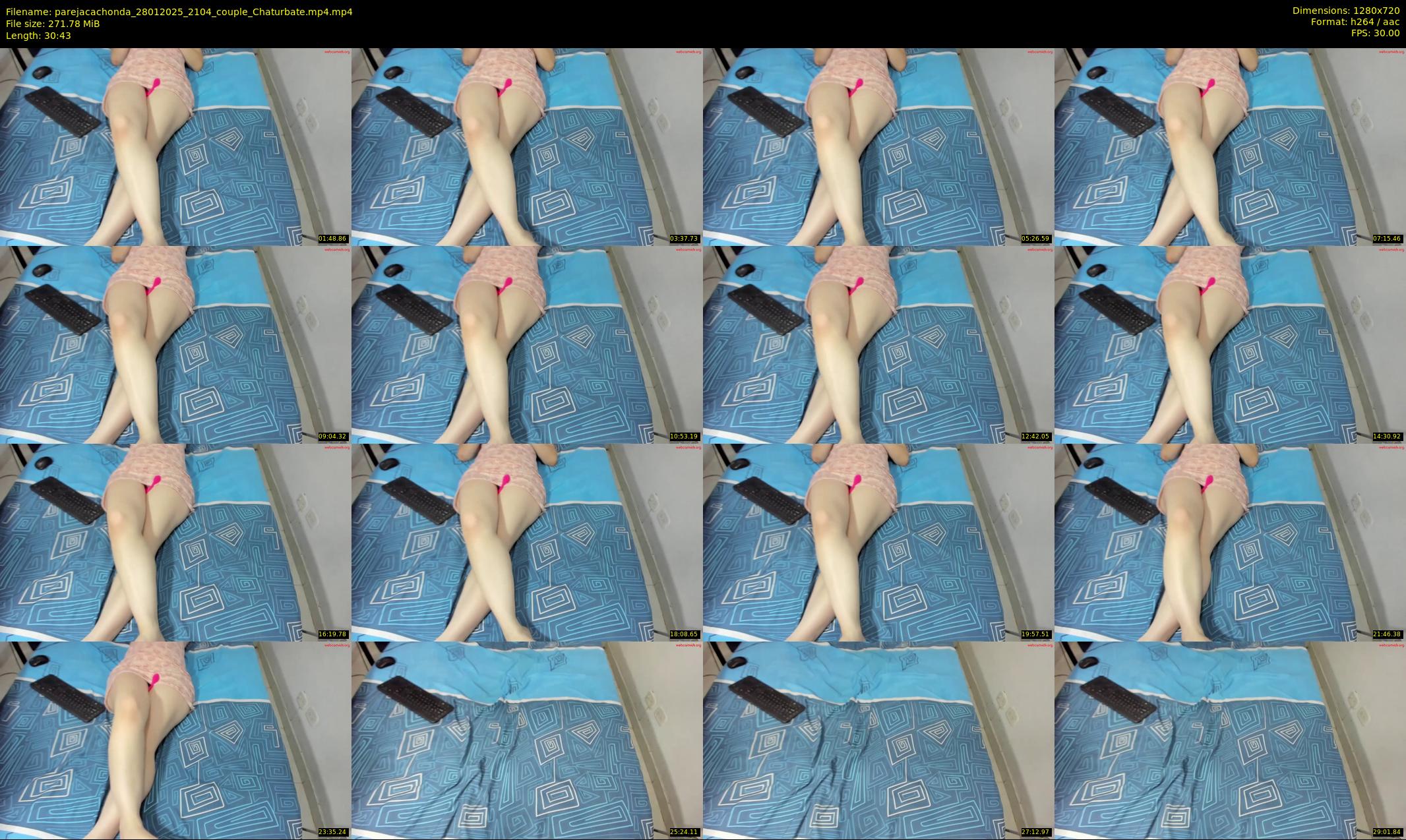 parejacachonda — 31 minute Chaturbate couple cam show recording, 720p, Jan 28, 2025