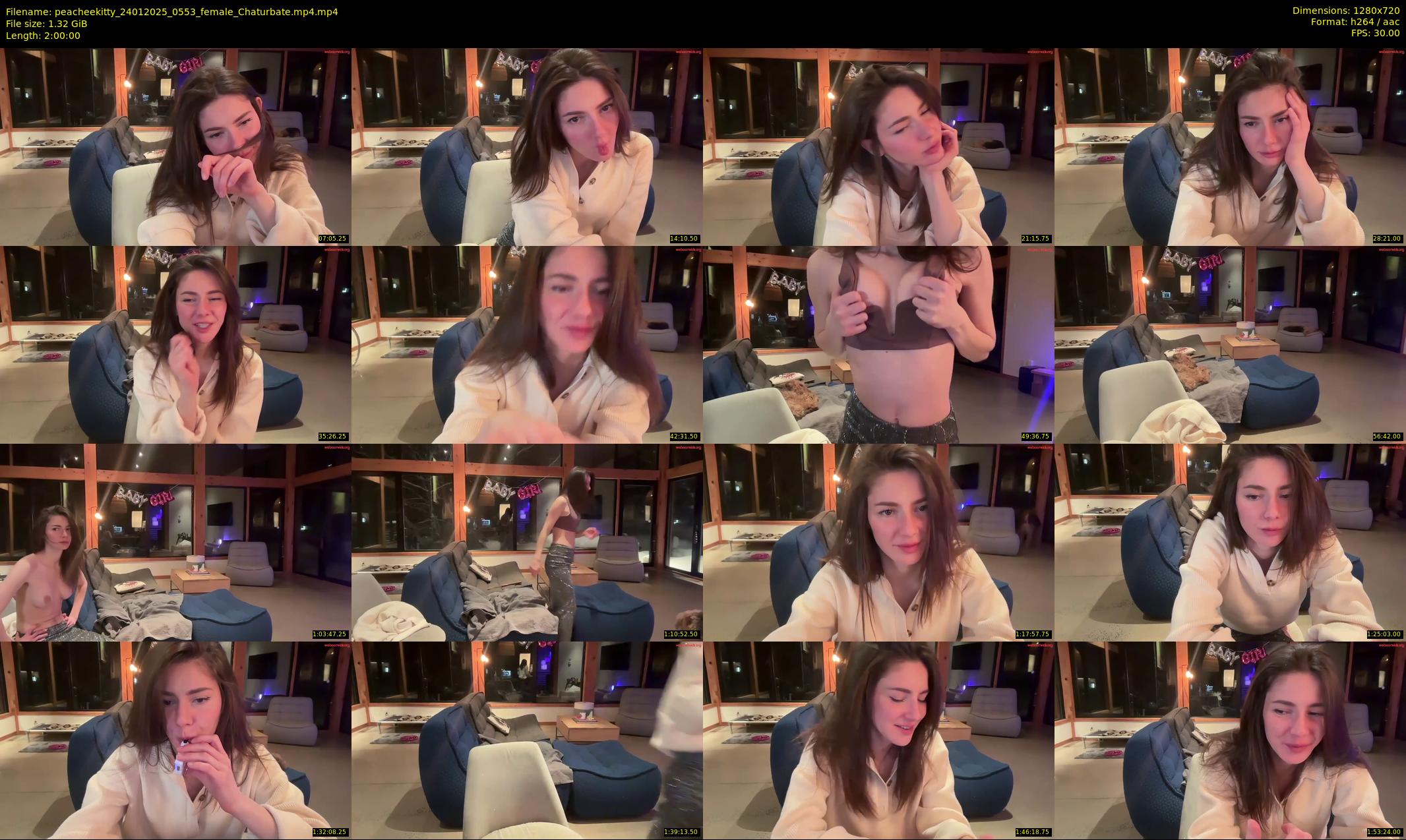 peacheekitty — 120 minute Chaturbate female cam show recording, 720p, Jan 24, 2025