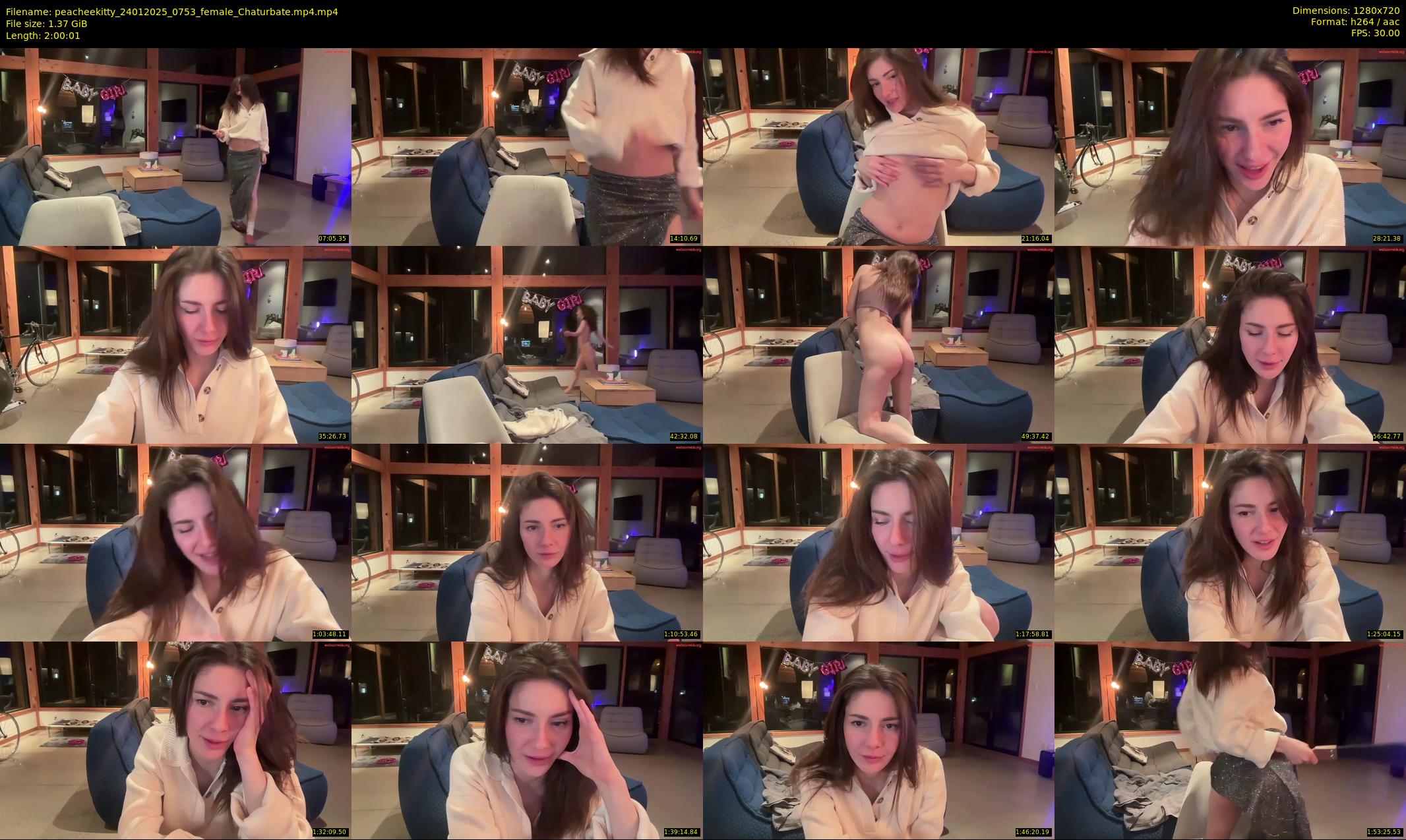 peacheekitty — 121 minute Chaturbate female cam show recording, 720p, Jan 24, 2025