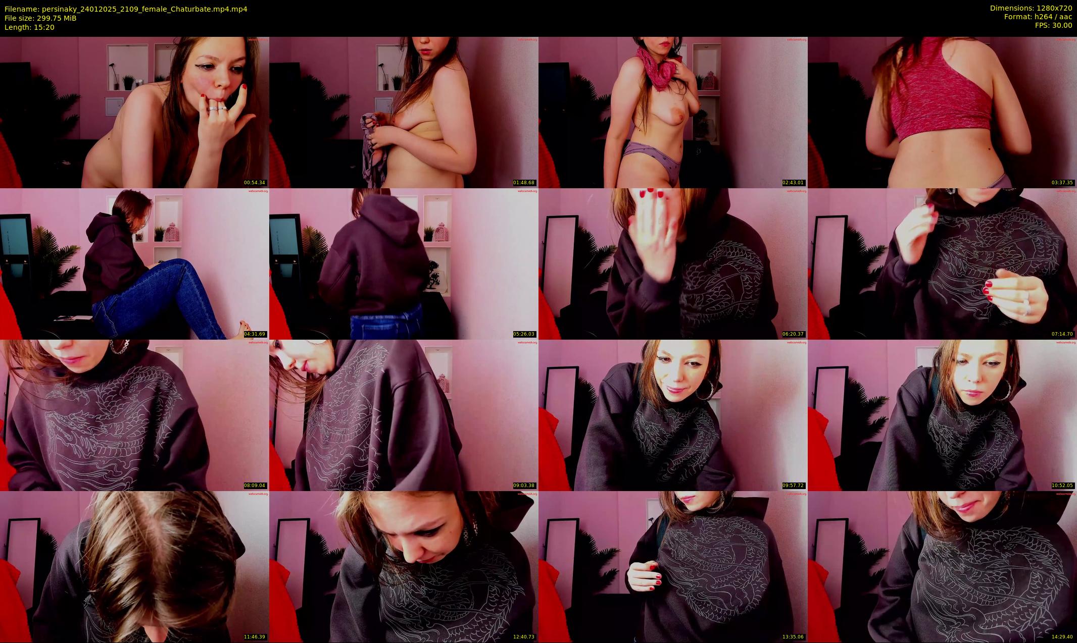 persinaky — 16 minute Chaturbate female cam show recording, 720p, Jan 24, 2025