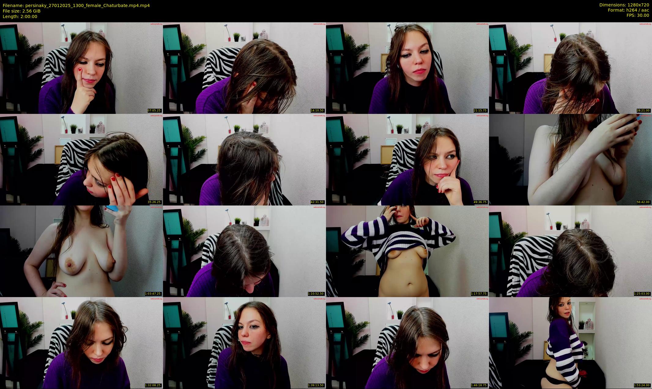 persinaky — 120 minute Chaturbate female cam show recording, 720p, Jan 27, 2025