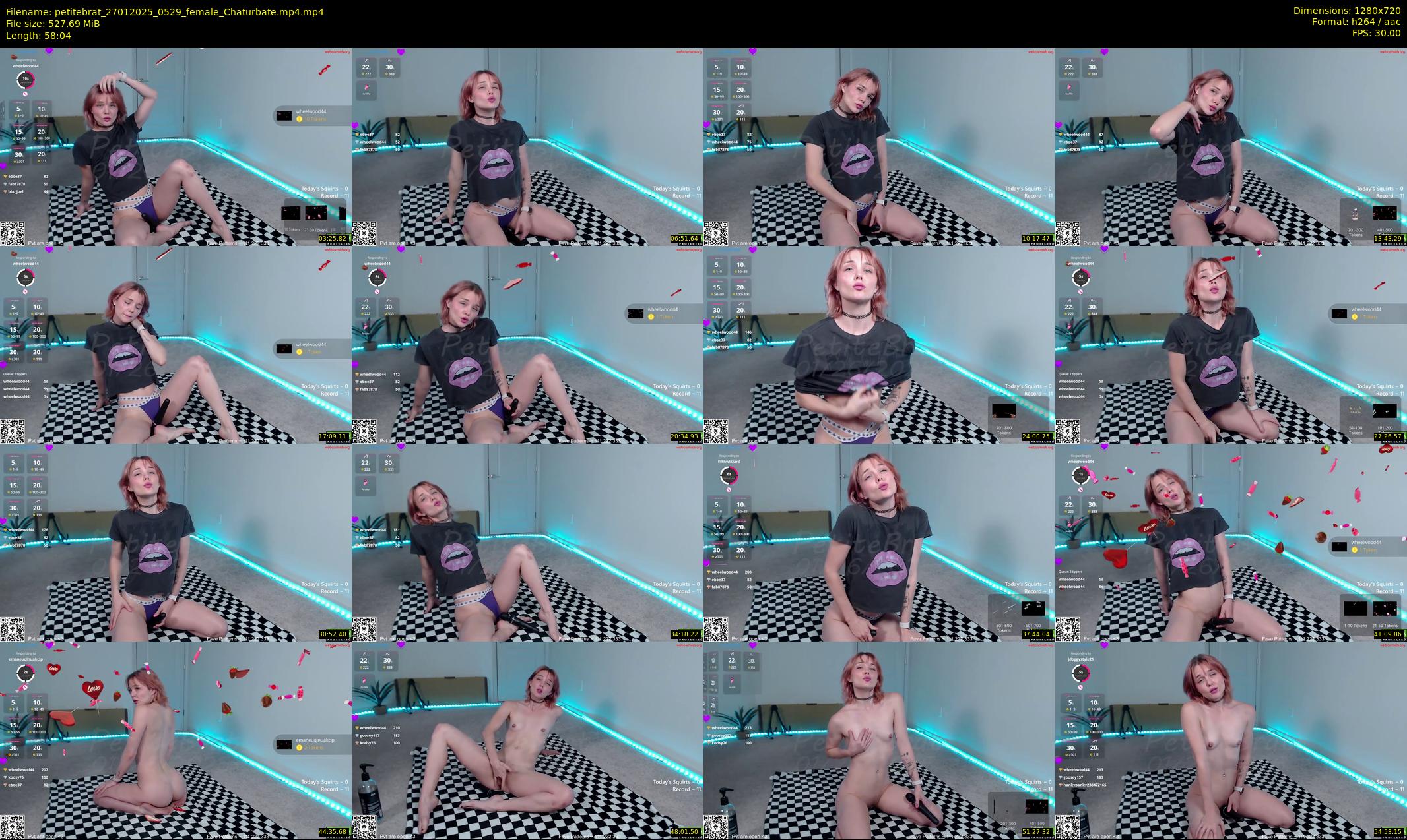 petitebrat — 59 minute Chaturbate female cam show recording, 720p, Jan 27, 2025