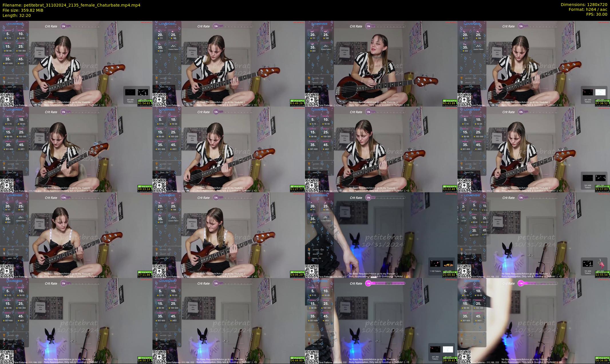 petitebrat — 33 minute Chaturbate female cam show recording, 720p, Oct 31, 2024