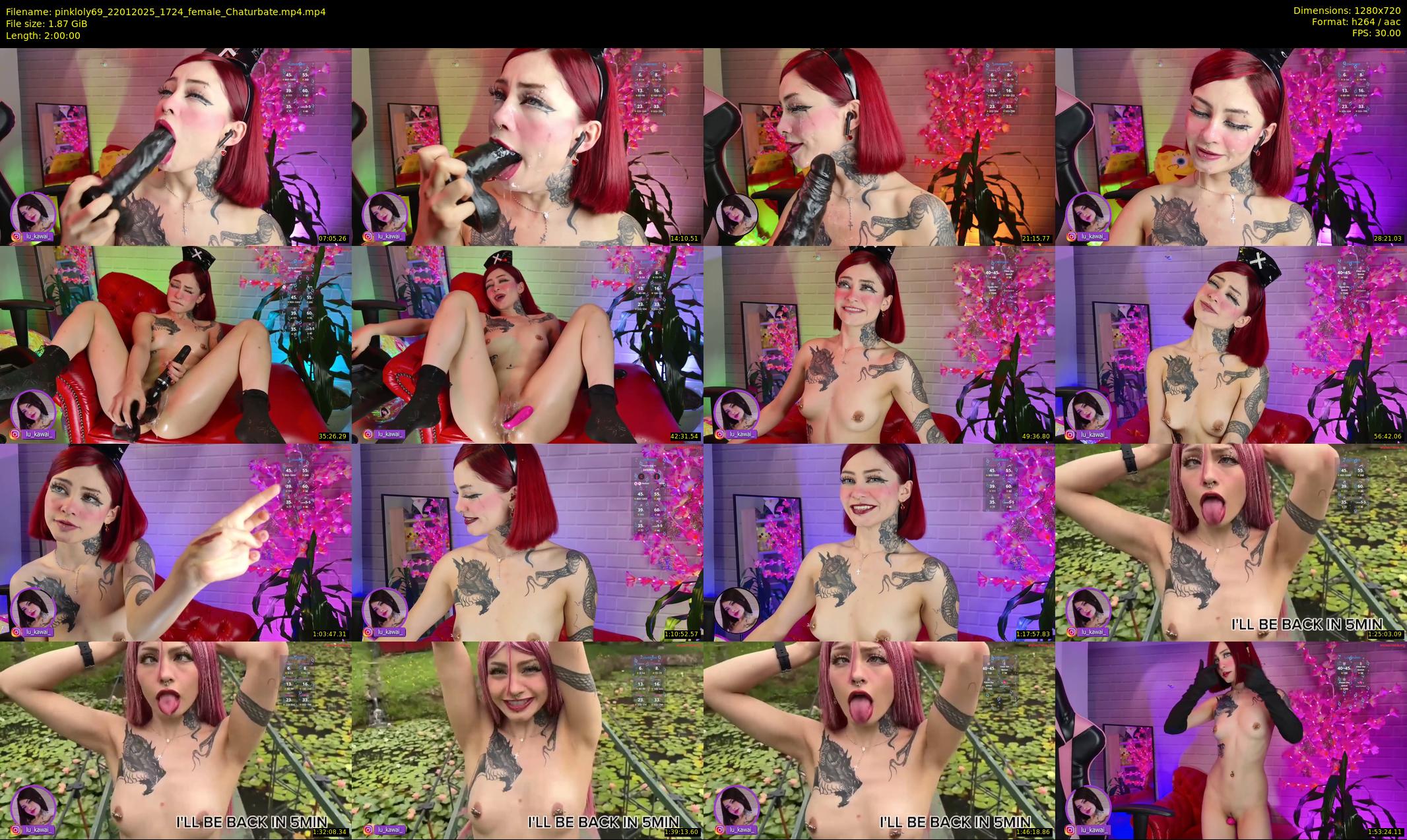 pinkloly69 — 120 minute Chaturbate female cam show recording, 720p, Jan 22, 2025