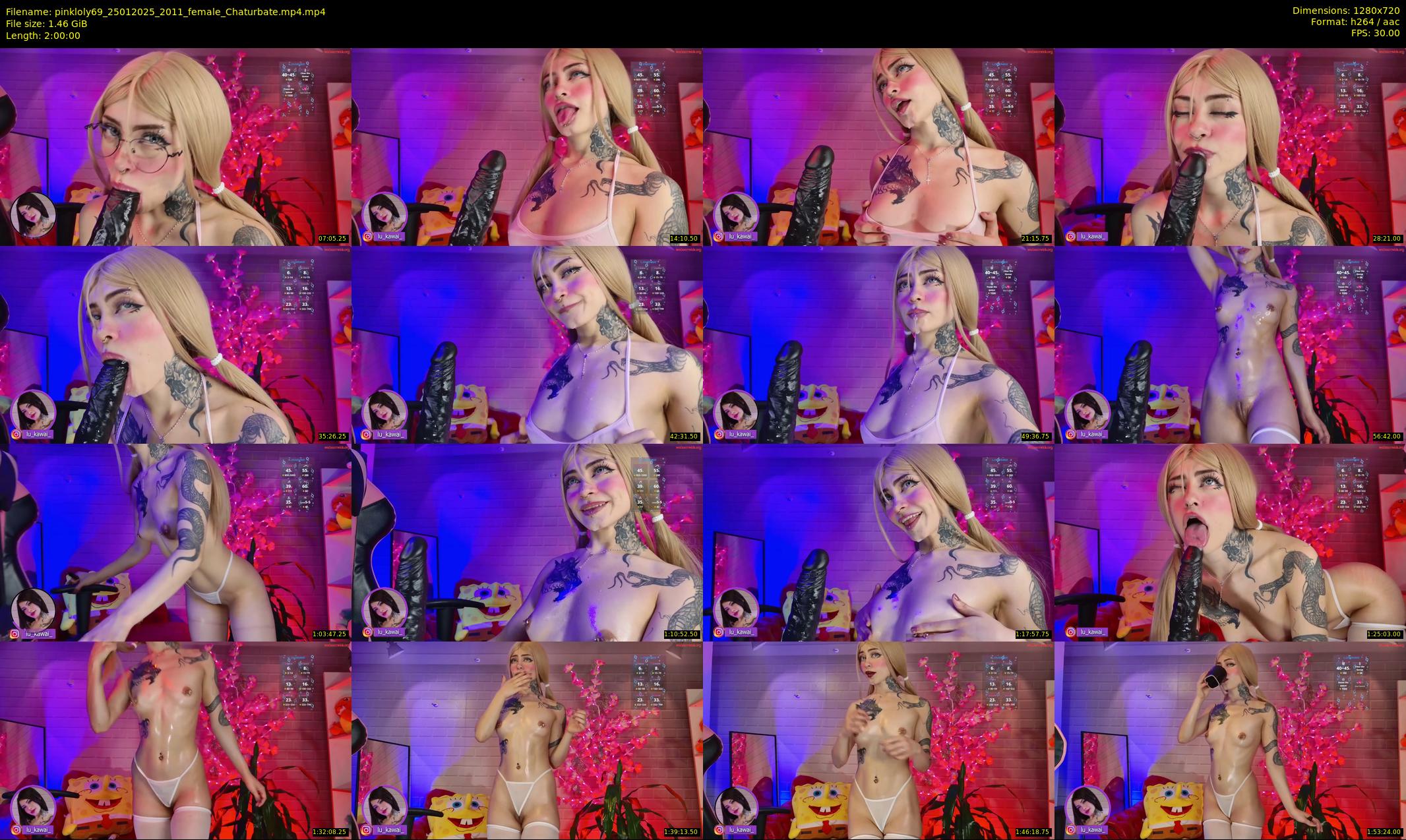 pinkloly69 — 120 minute Chaturbate female cam show recording, 720p, Jan 25, 2025