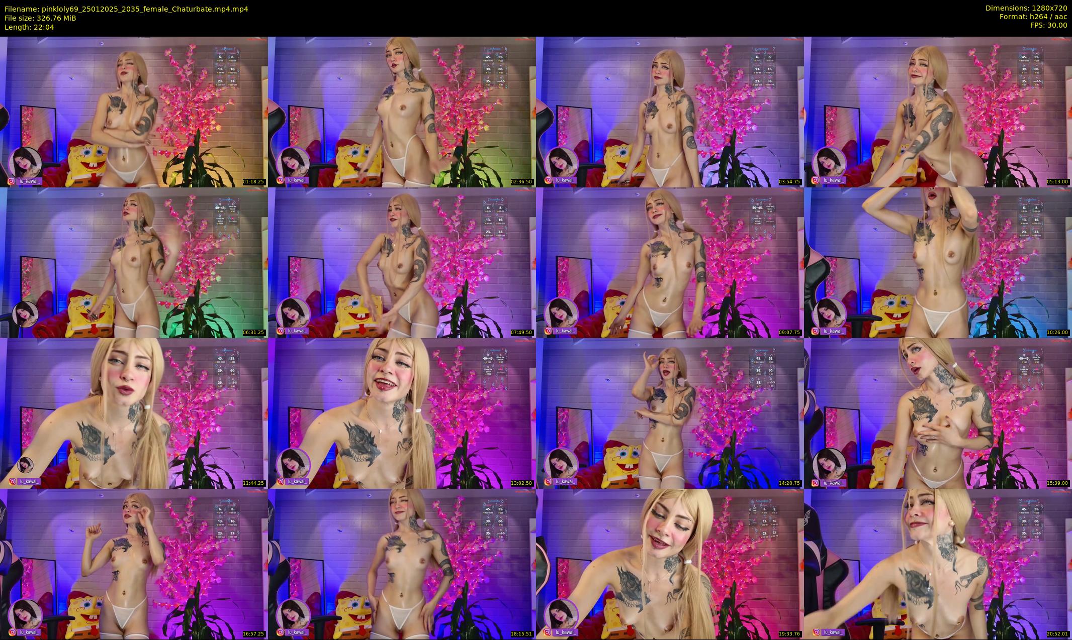 pinkloly69 — 23 minute Chaturbate female cam show recording, 720p, Jan 25, 2025