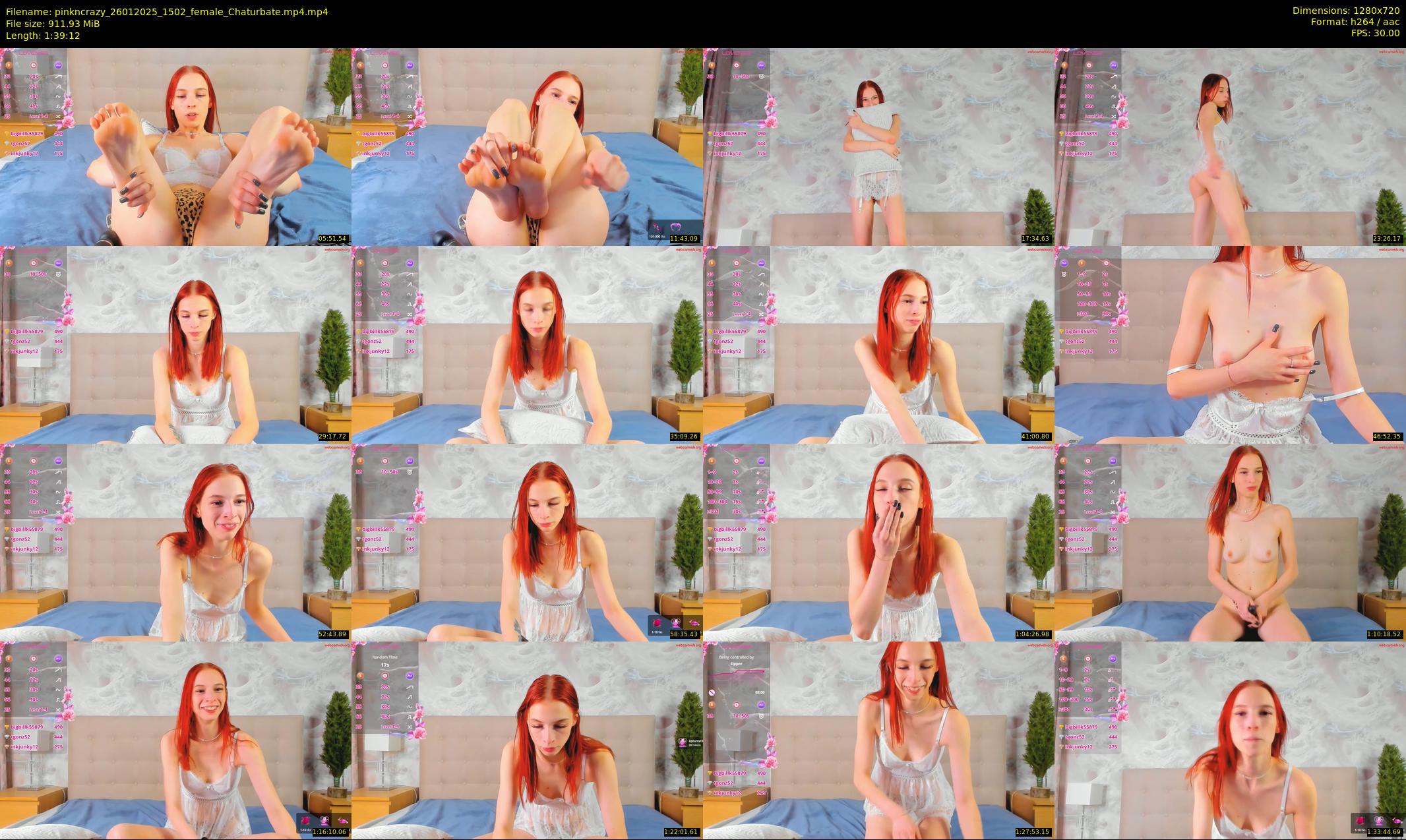 pinkncrazy — 100 minute Chaturbate female cam show recording, 720p, Jan 26, 2025