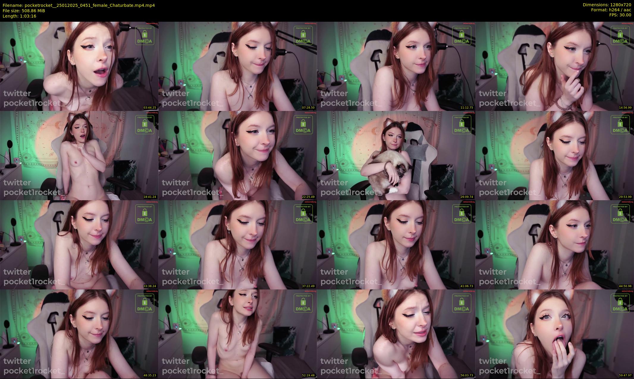 pocketrocket_ — 64 minute Chaturbate female cam show recording, 720p, Jan 25, 2025
