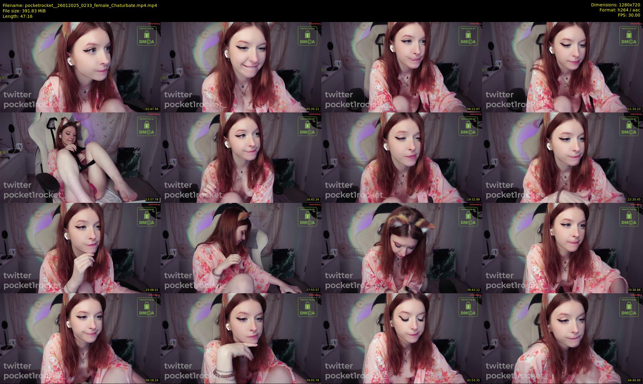 pocketrocket_ — 48 minute Chaturbate female cam show recording, 720p, Jan 26, 2025