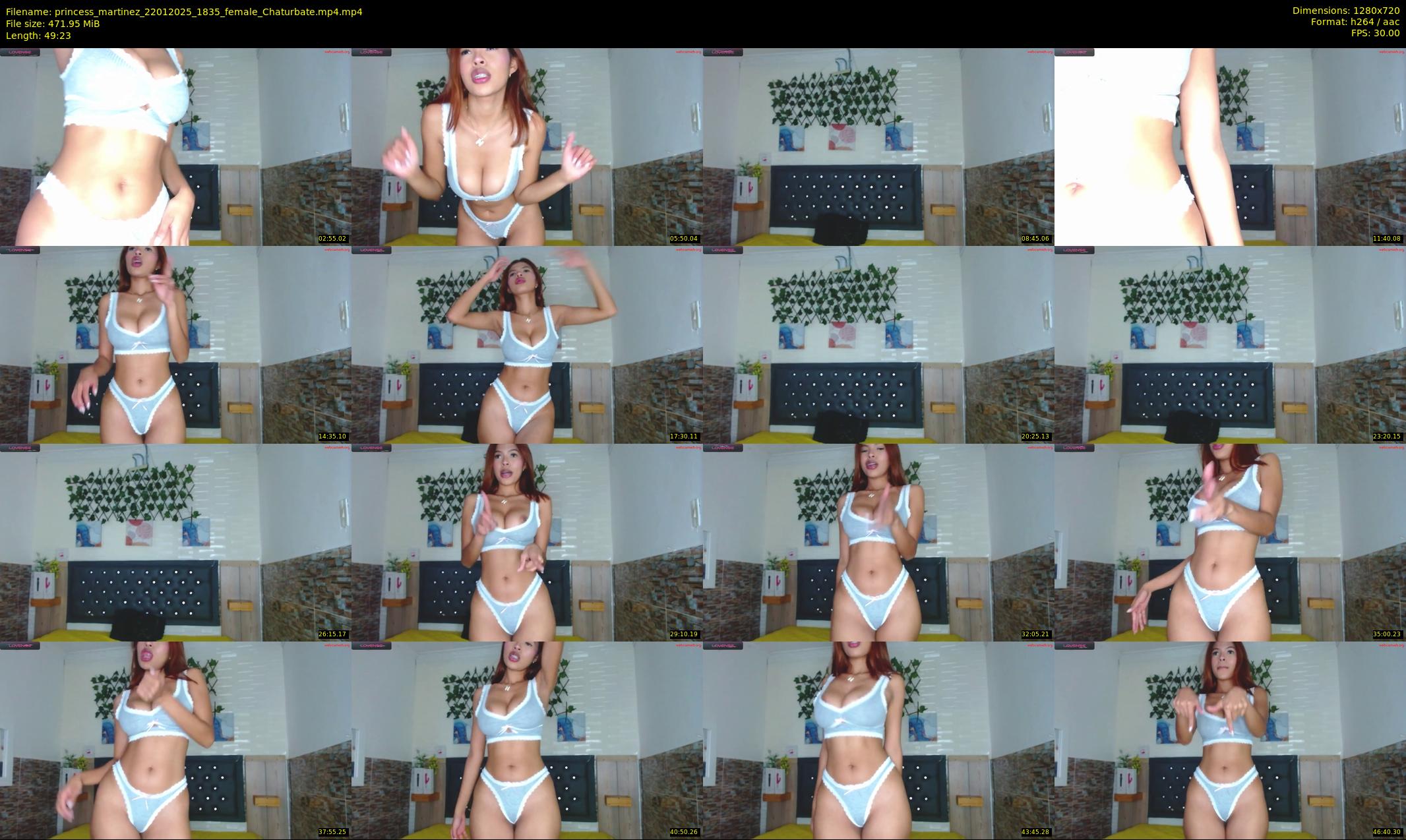 princess_martinez — 50 minute Chaturbate female cam show recording, 720p, Jan 22, 2025