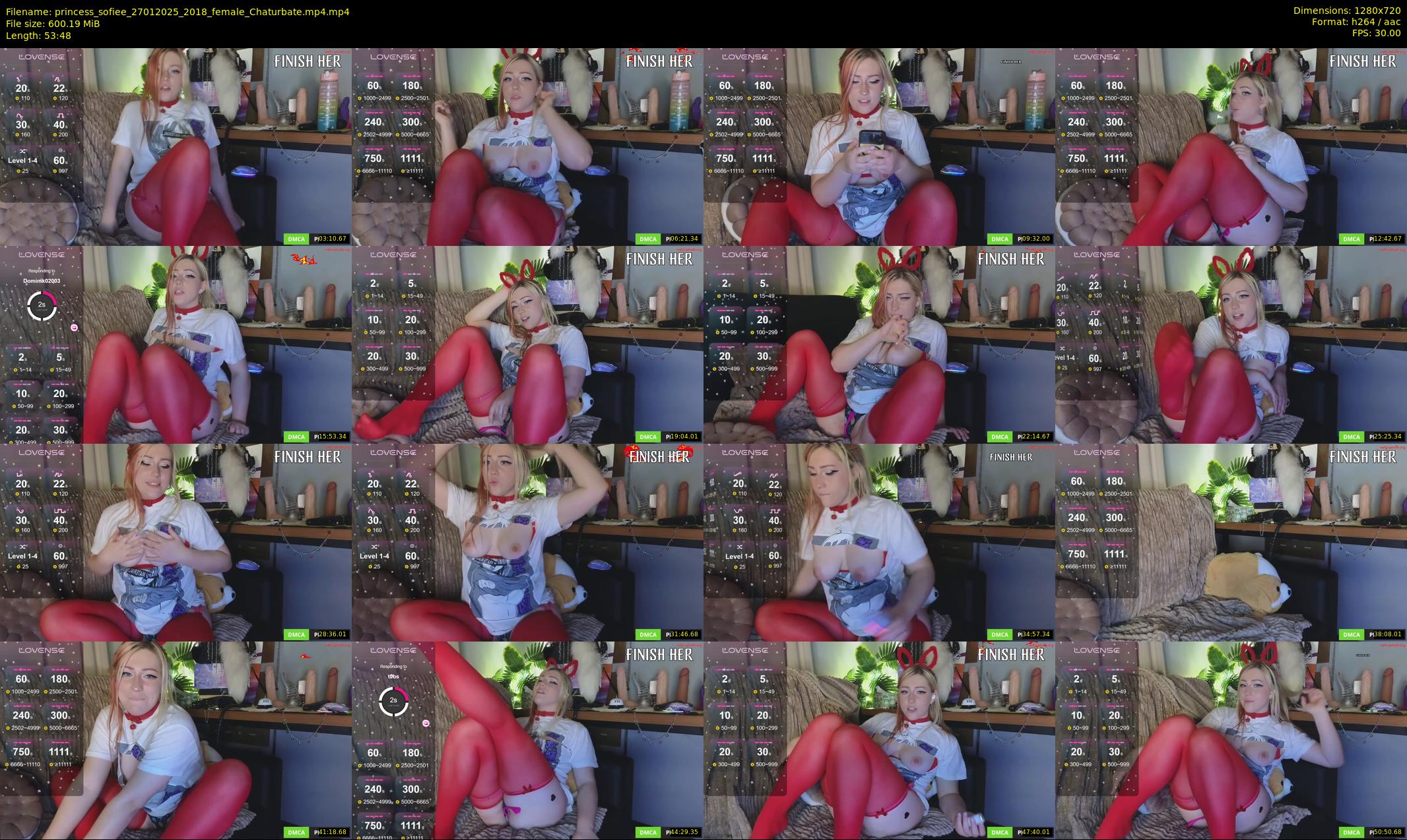 princess_sofiee — 54 minute Chaturbate female cam show recording, 720p, Jan 27, 2025