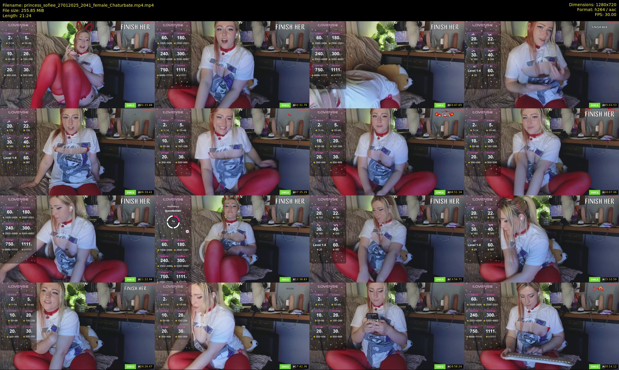 princess_sofiee — 22 minute Chaturbate female cam show recording, 720p, Jan 27, 2025