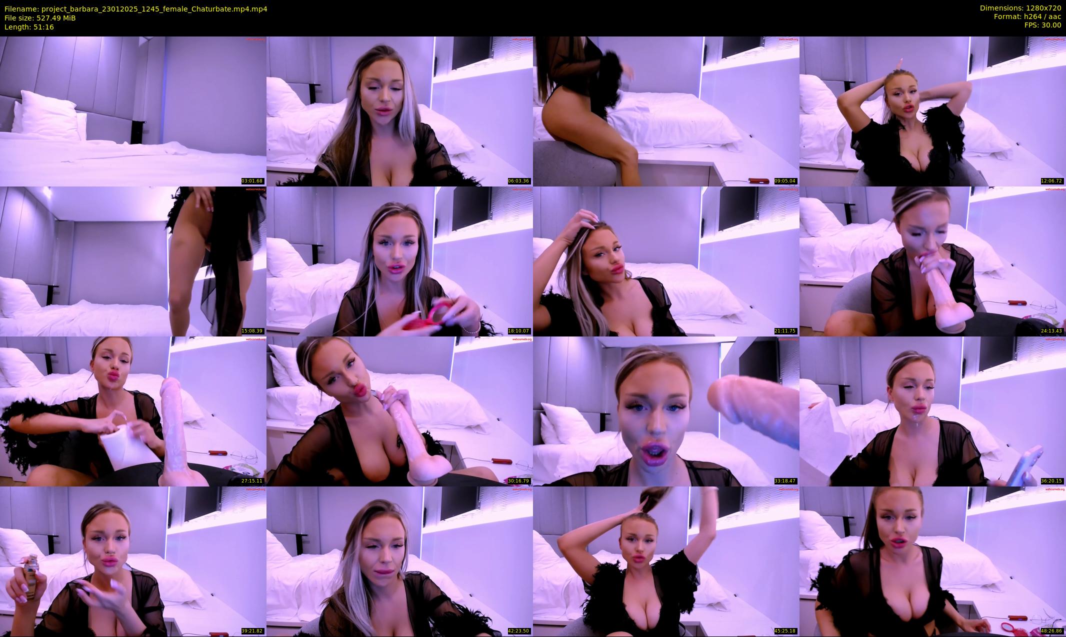 project_barbara — 52 minute Chaturbate female cam show recording, 720p, Jan 23, 2025