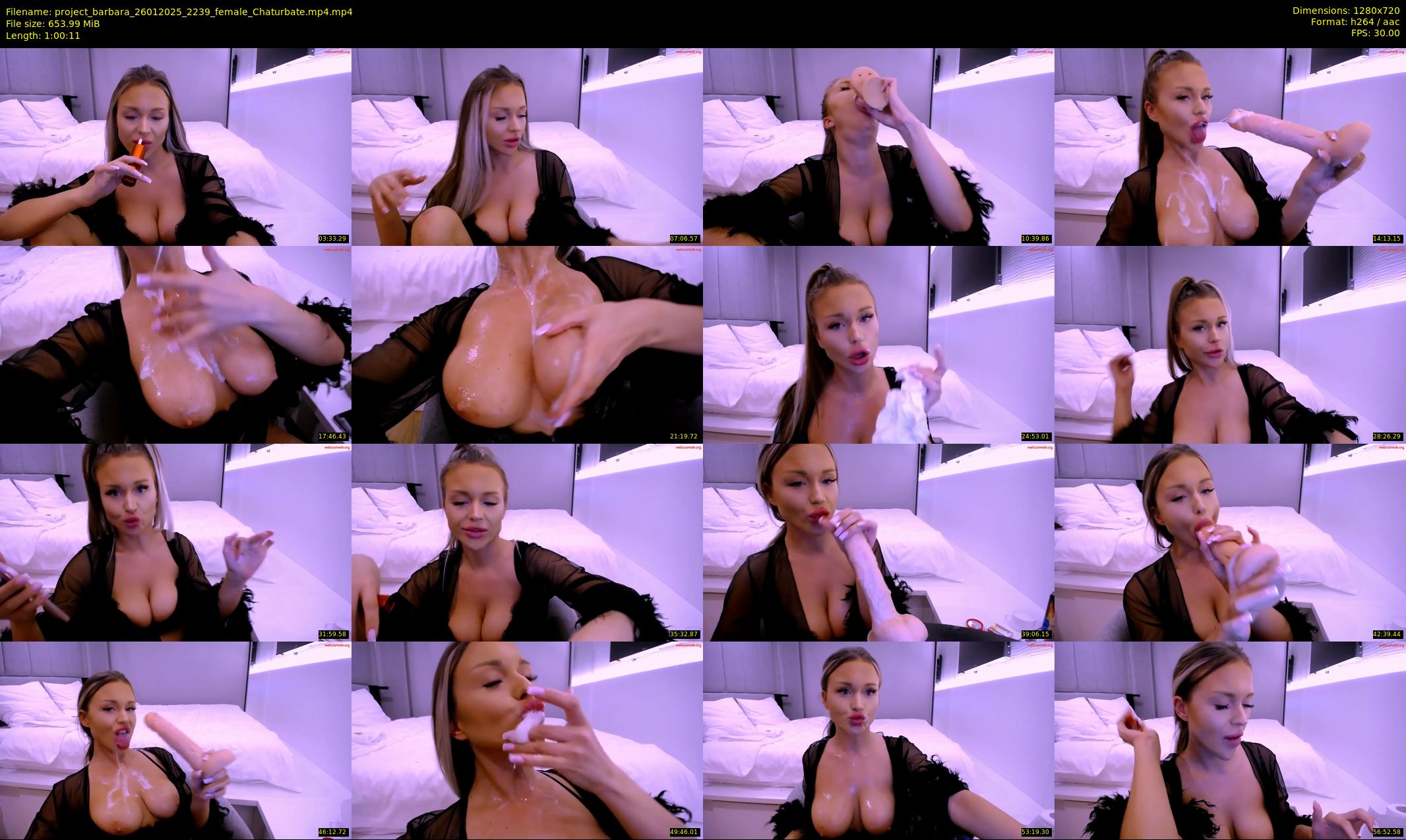 project_barbara — 61 minute Chaturbate female cam show recording, 720p, Jan 26, 2025