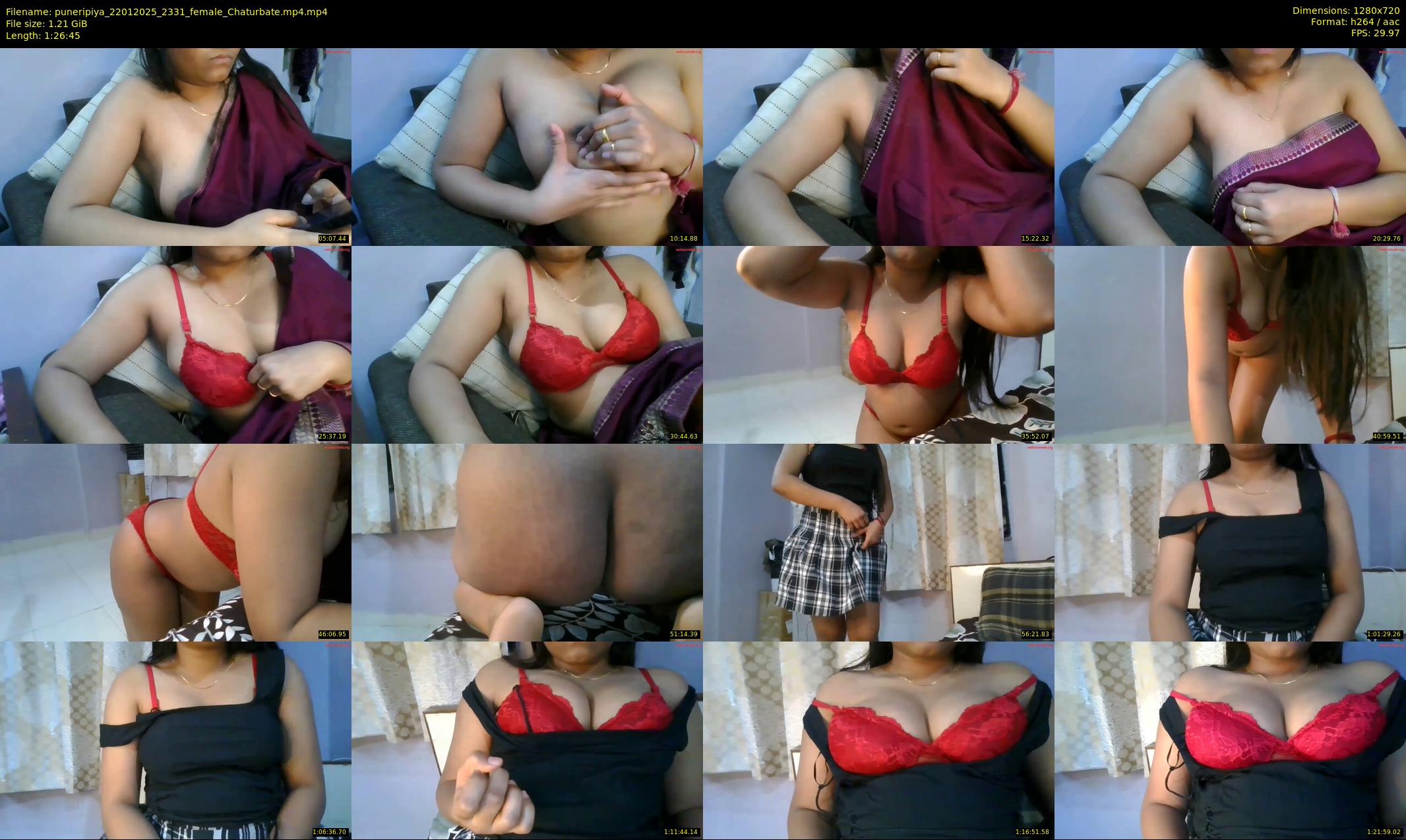 puneripiya — 87 minute Chaturbate female cam show recording, 720p, Jan 22, 2025