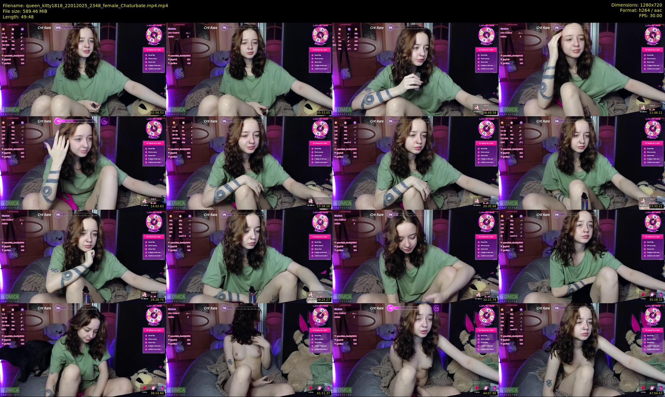 queen_kitty1818 — 50 minute Chaturbate female cam show recording, 720p, Jan 22, 2025