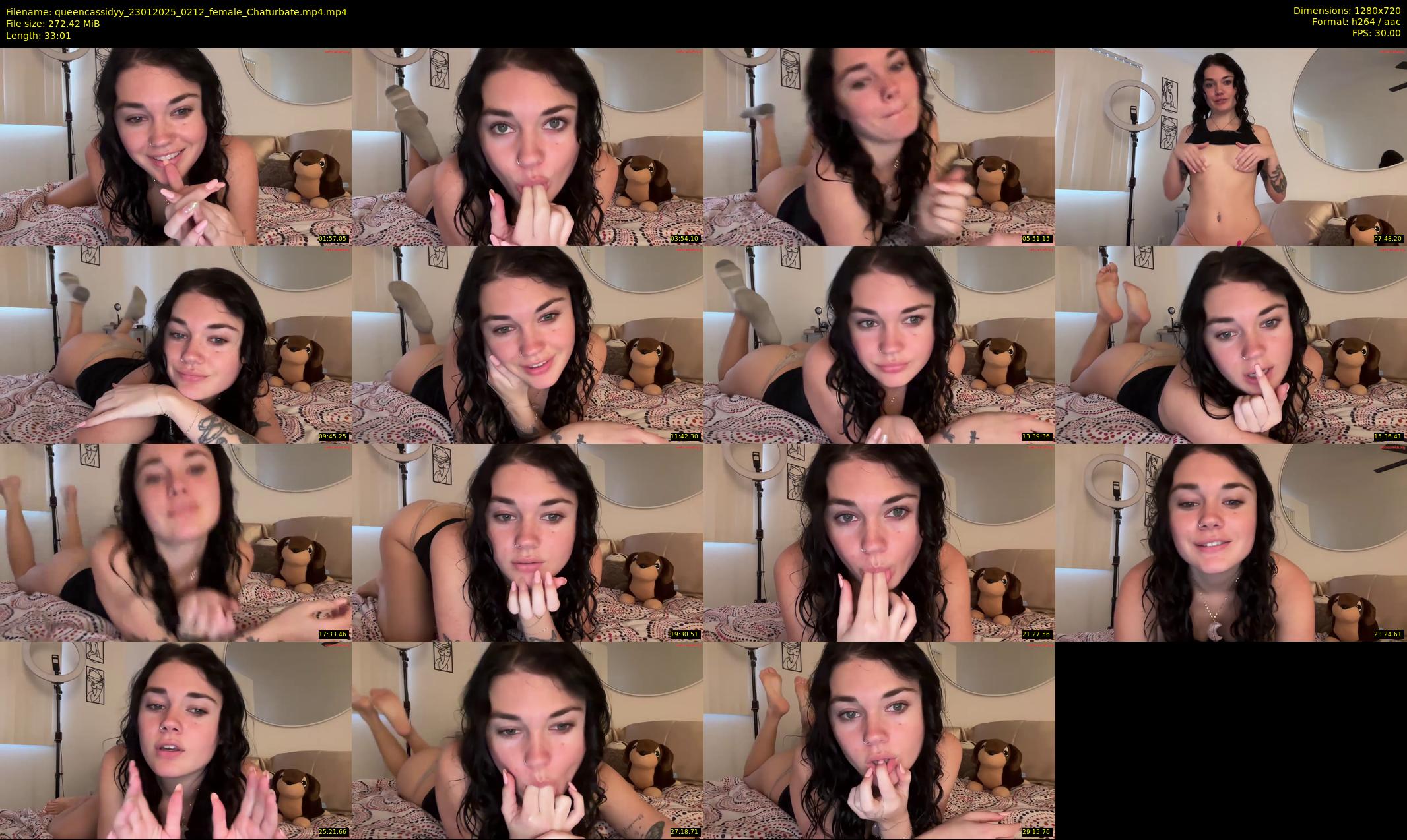 queencassidyy — 34 minute Chaturbate female cam show recording, 720p, Jan 23, 2025